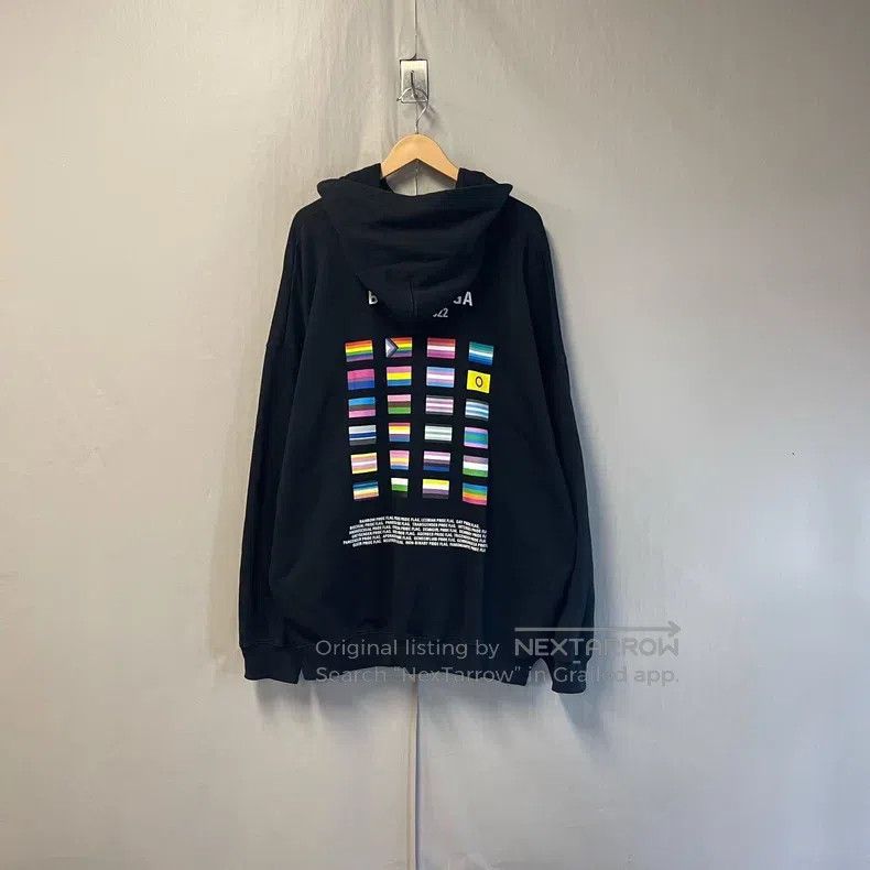 Balenciaga Balenciaga Dual Portrait Multinational Flag Logo Printed H Size US XS / EU 42 / 0 - 2 Thumbnail