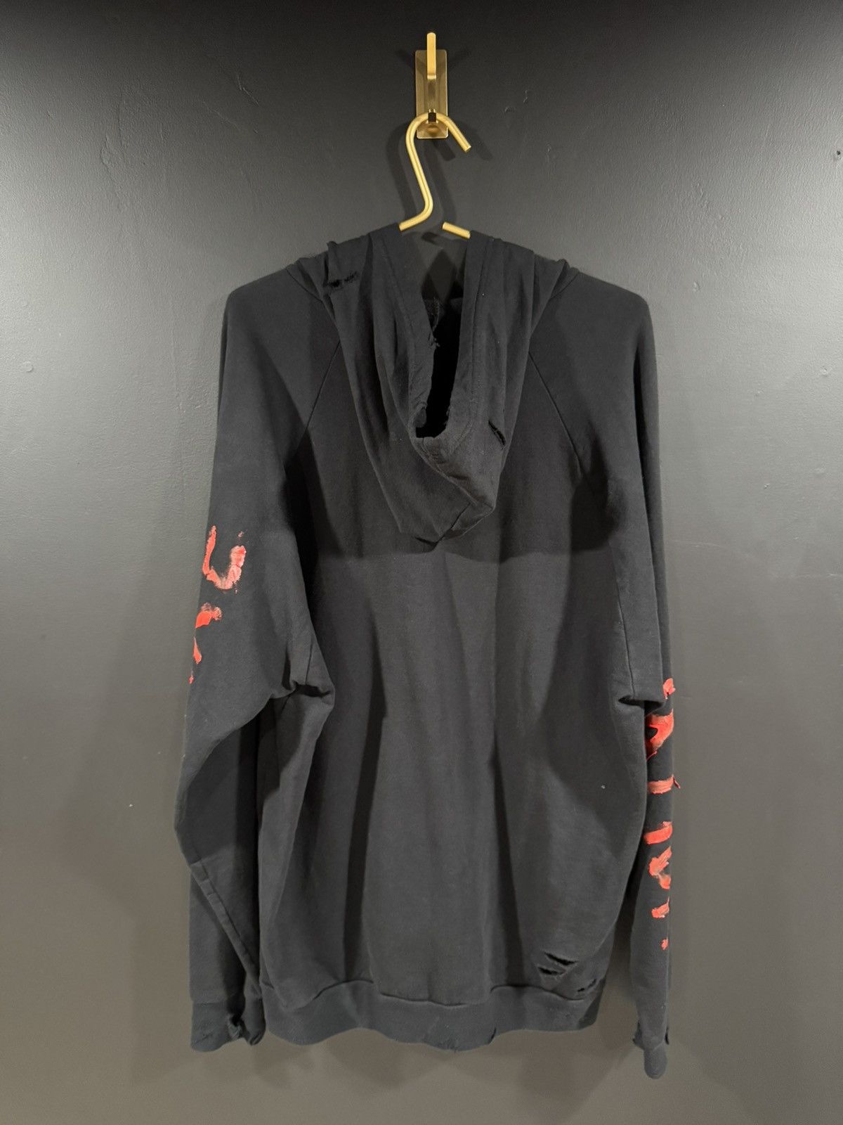 Other 2000s Y2K Vintage Custom Art Piece Graffiti Thrash Hoodie XL Size US XL / EU 56 / 4 - 7 Thumbnail