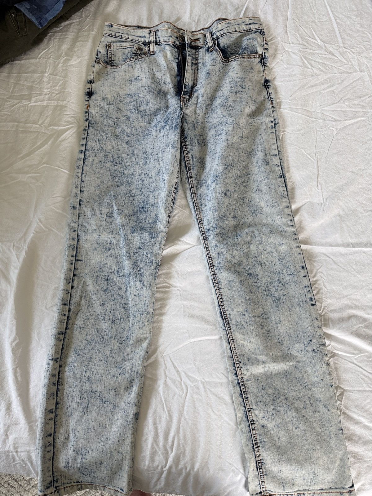 Other Light Acid Wash Jeans Size US 32 / EU 48 - 1 Thumbnail