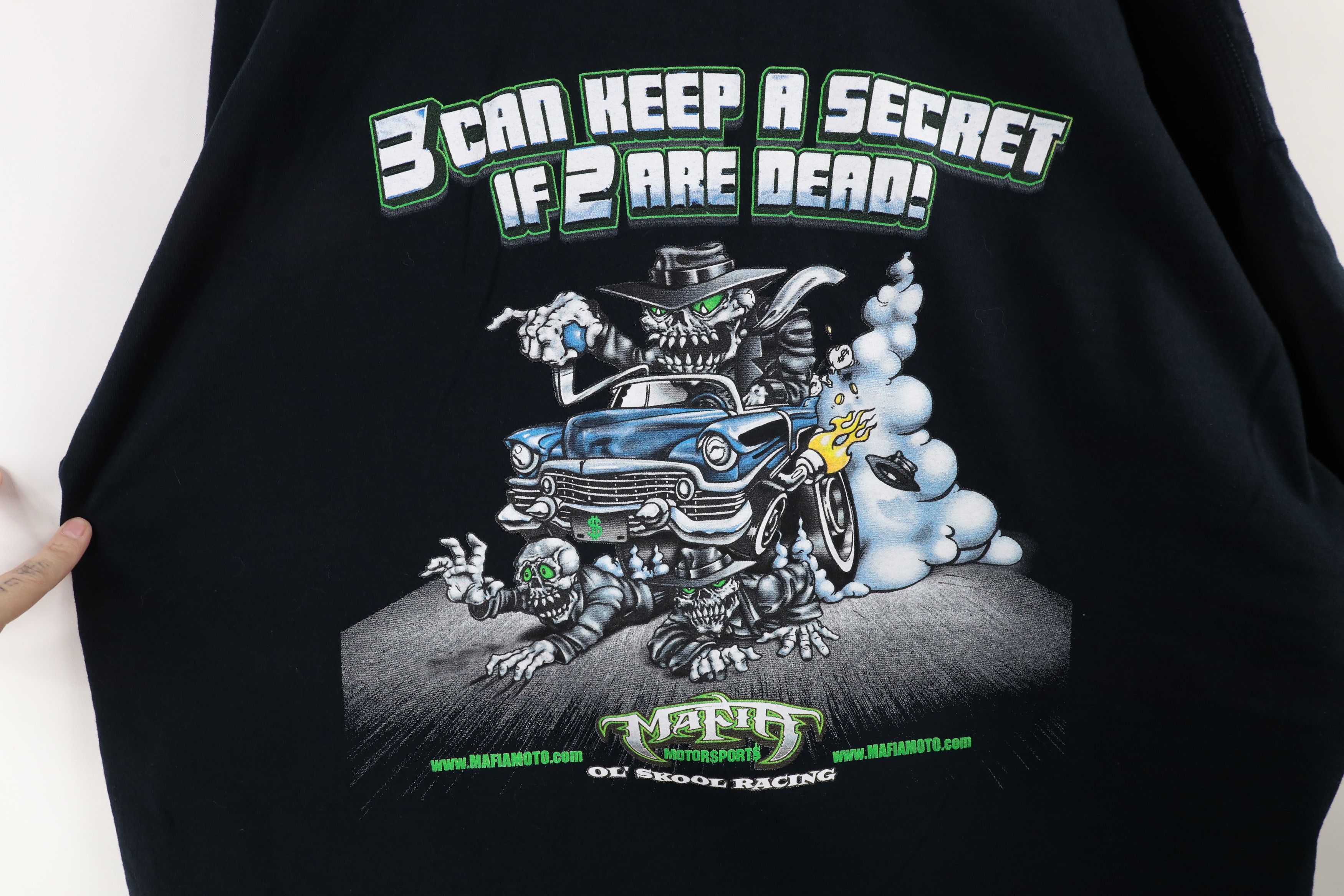 Vintage Vintage Y2K Streetwear Motorsports Ol Skool Racing T-Shirt Size US XXL / EU 58 / 5 - 7 Thumbnail