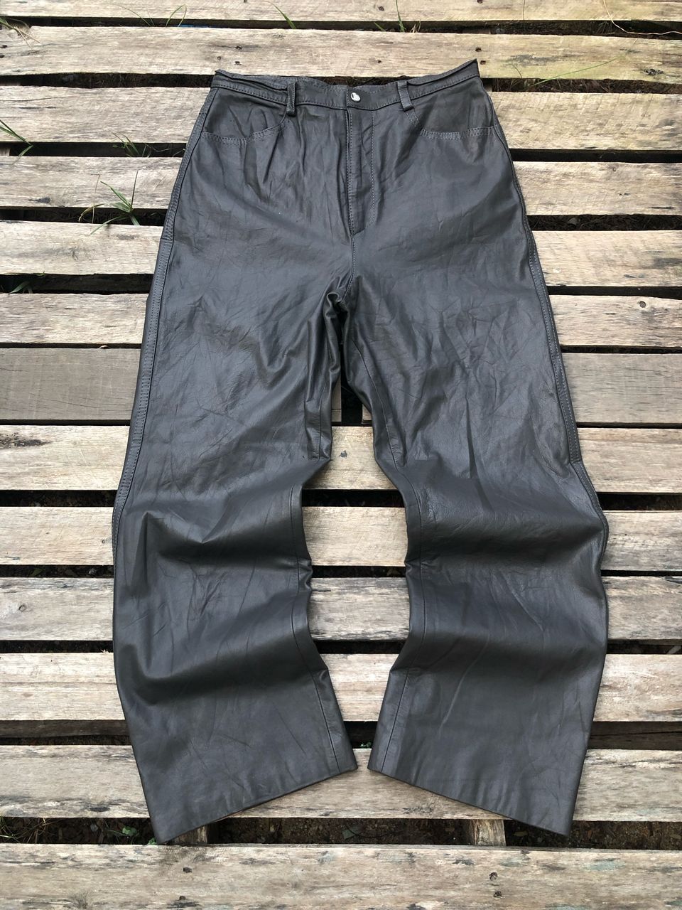 Leather × Vintage Vintage Leather Pants Size US 30 / EU 46 - 1 Thumbnail