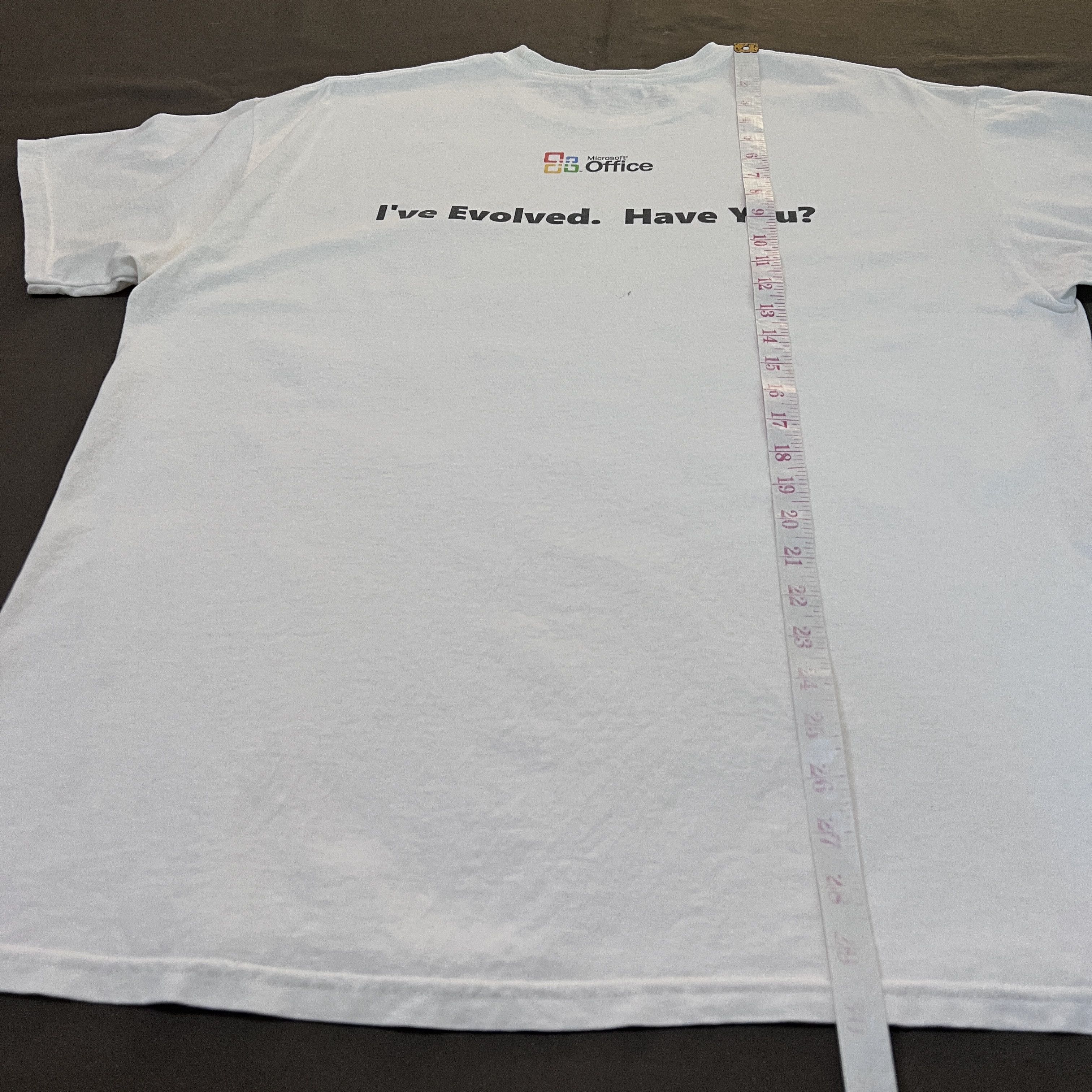 Microsoft × Vintage Vintage Y2K Microsoft Office I've Evolved Have You? Tee Size US XL / EU 56 / 4 - 9 Thumbnail