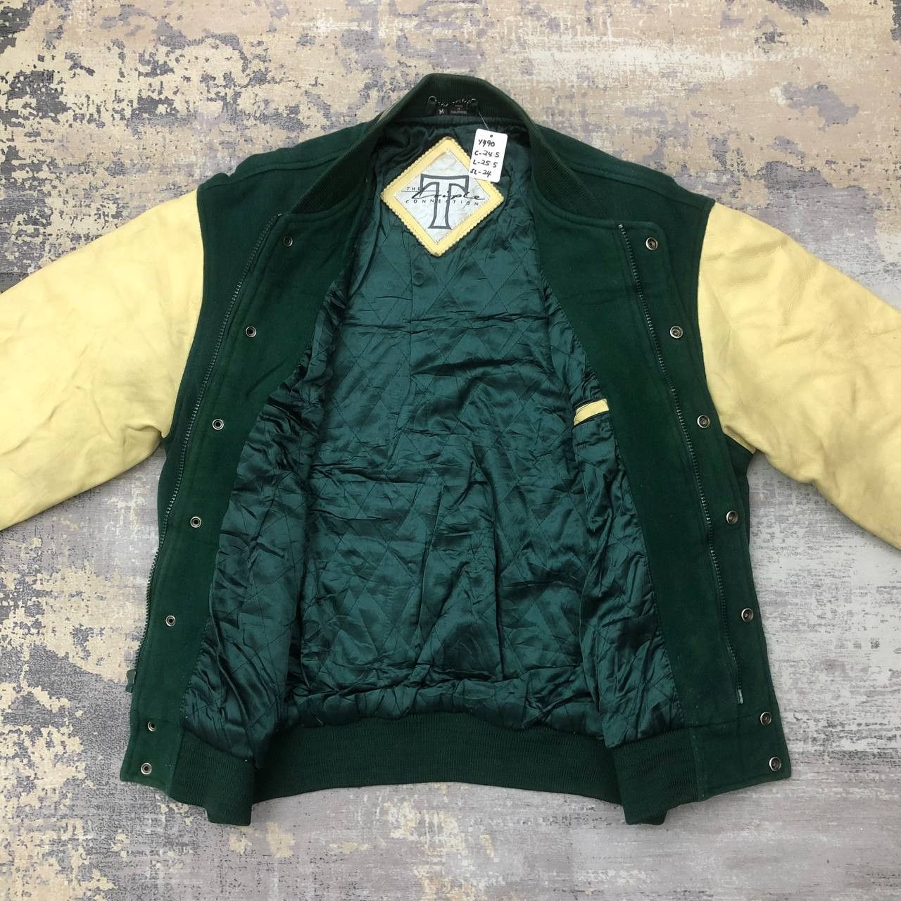 Vintage Y490 VTG TRIUMPH MOTORCYCLES VARSITY JACKET Size US M / EU 48-50 / 2 - 3 Thumbnail