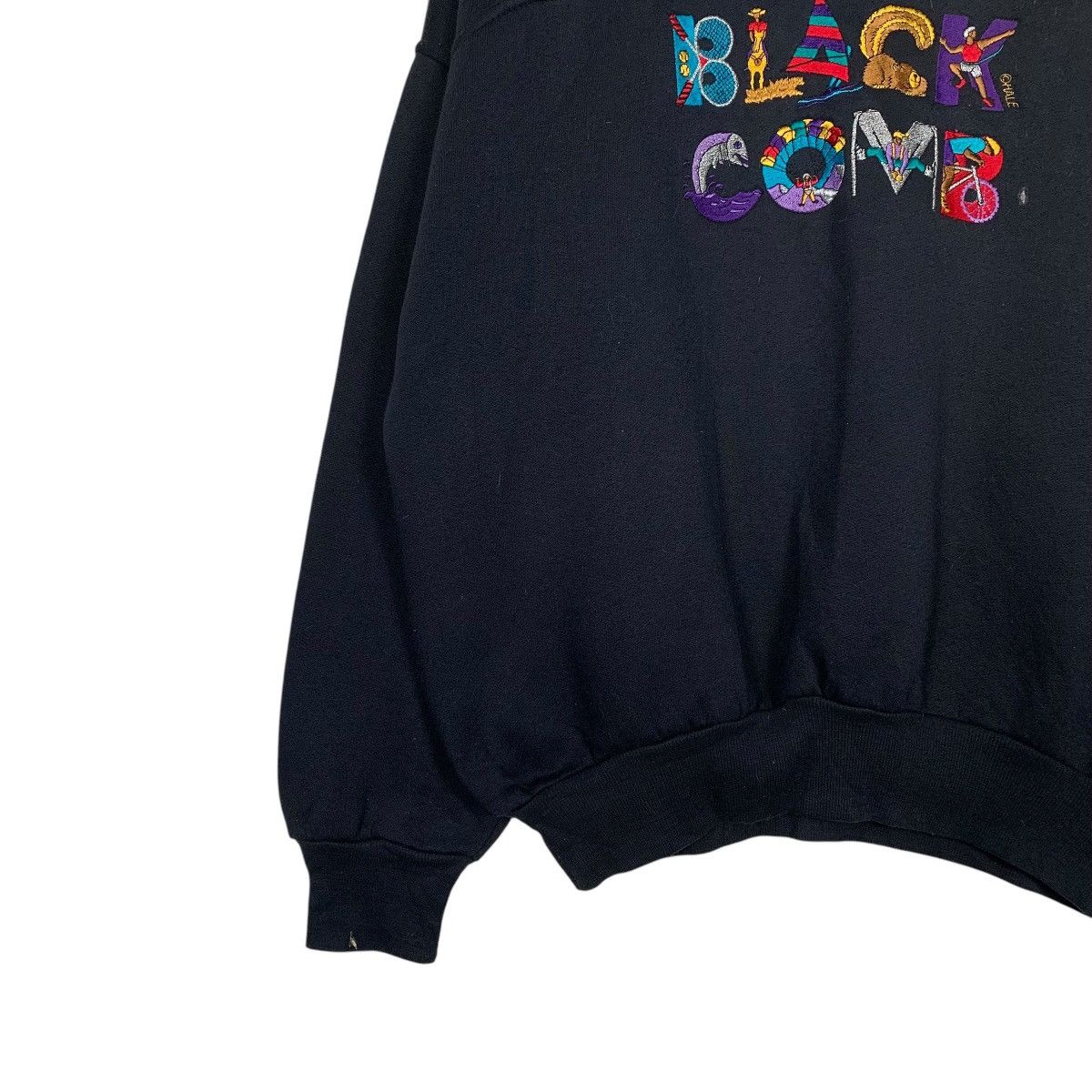 Berg & Berg Vintage Berg & Berg Black Comb Polo Sweater Size US L / EU 52-54 / 3 - 3 Thumbnail