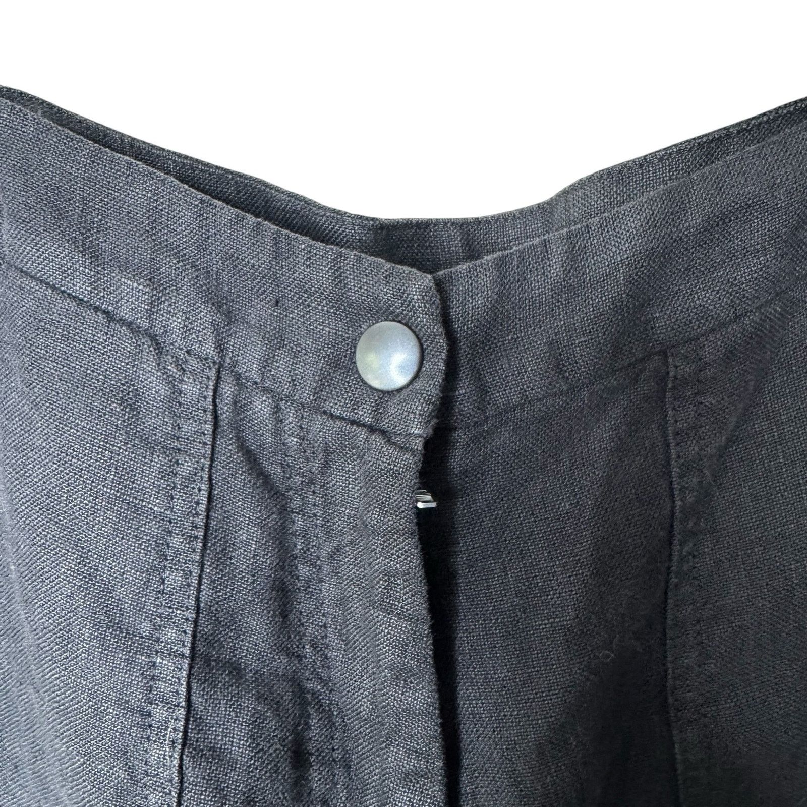 Other POETRY 100% Linen Bermuda Shorts Size US 8 Black Size 30" / US 8 / IT 44 - 4 Thumbnail