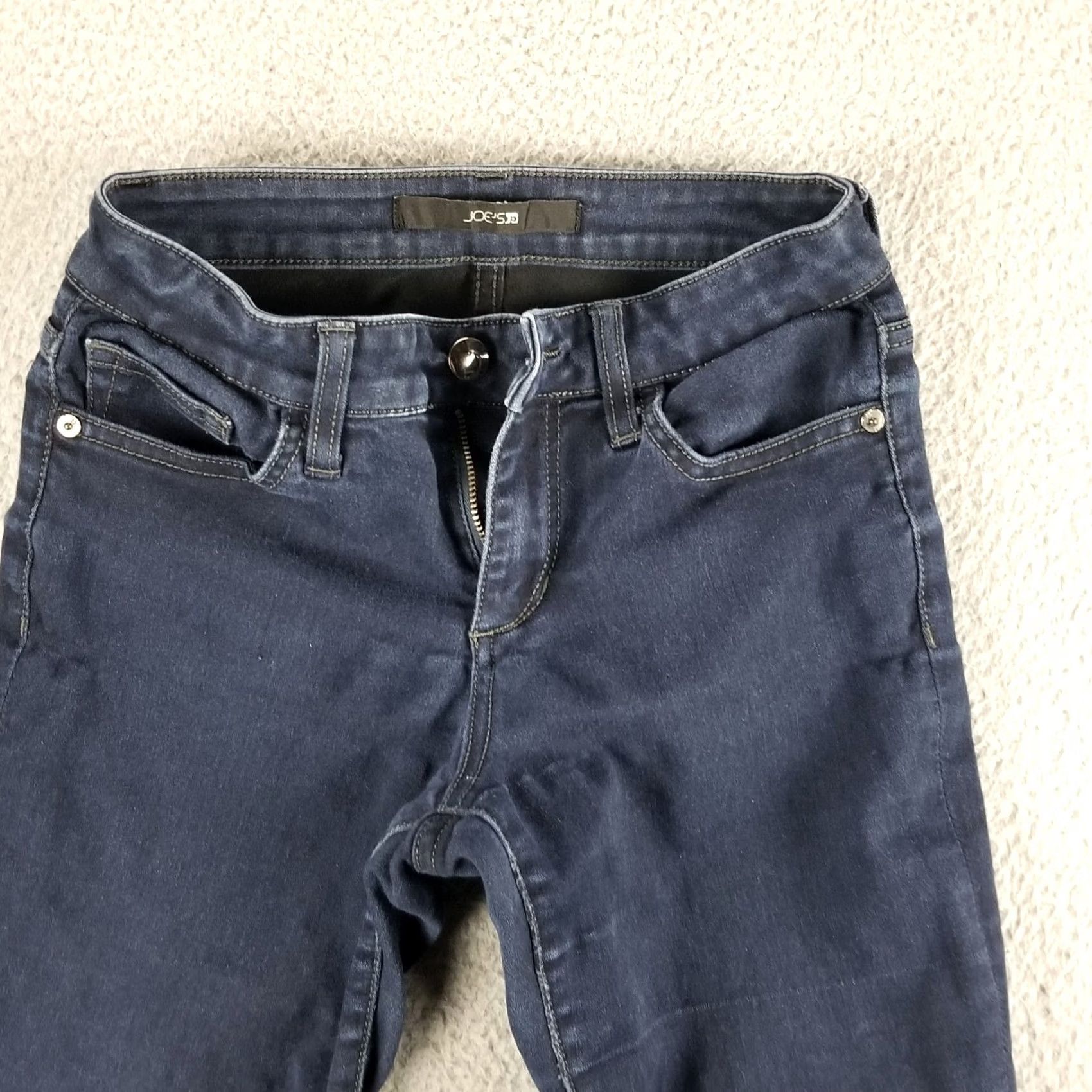 Vintage JOE'S Jeans Mid Rise Skinny Pants Blue Denim 25 Women Jeans Stretch Classic Modern 27 Inseam Mens Womens Girls Boys Size 42" / US 20 - 2 Thumbnail