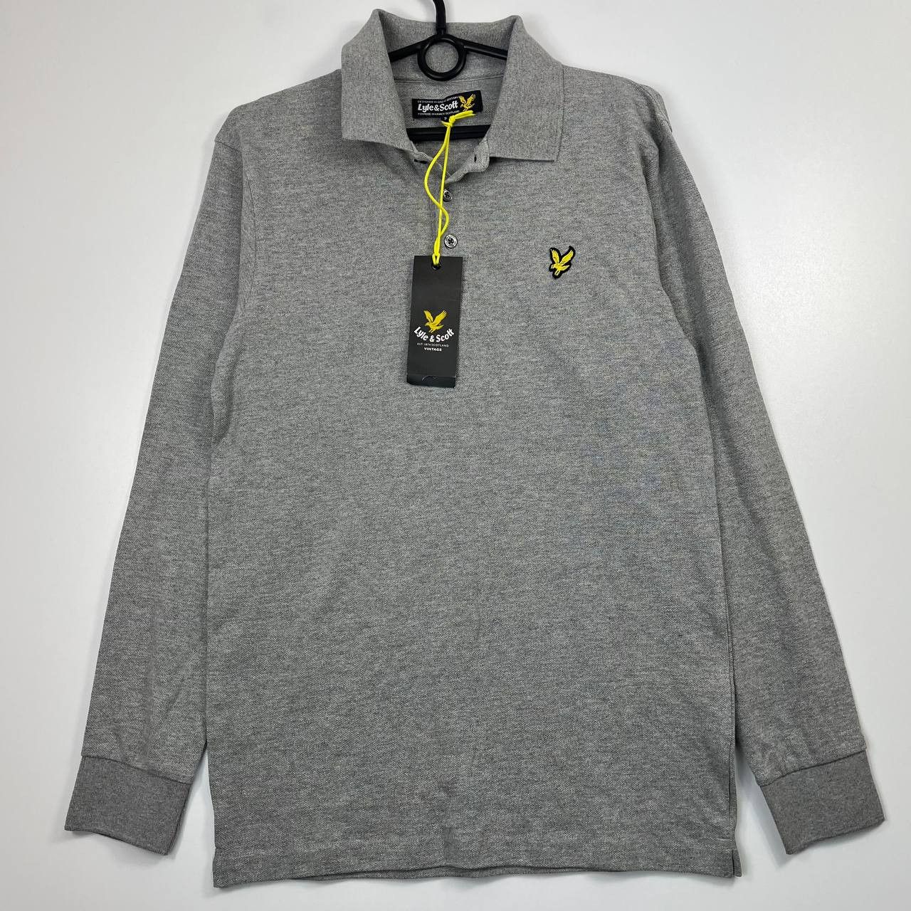 Lyle & Scott Lyle And Scott Long Sleeve Polo Shirt Marl Pique Cotton Sz S Size US S / EU 44-46 / 1 - 1 Thumbnail