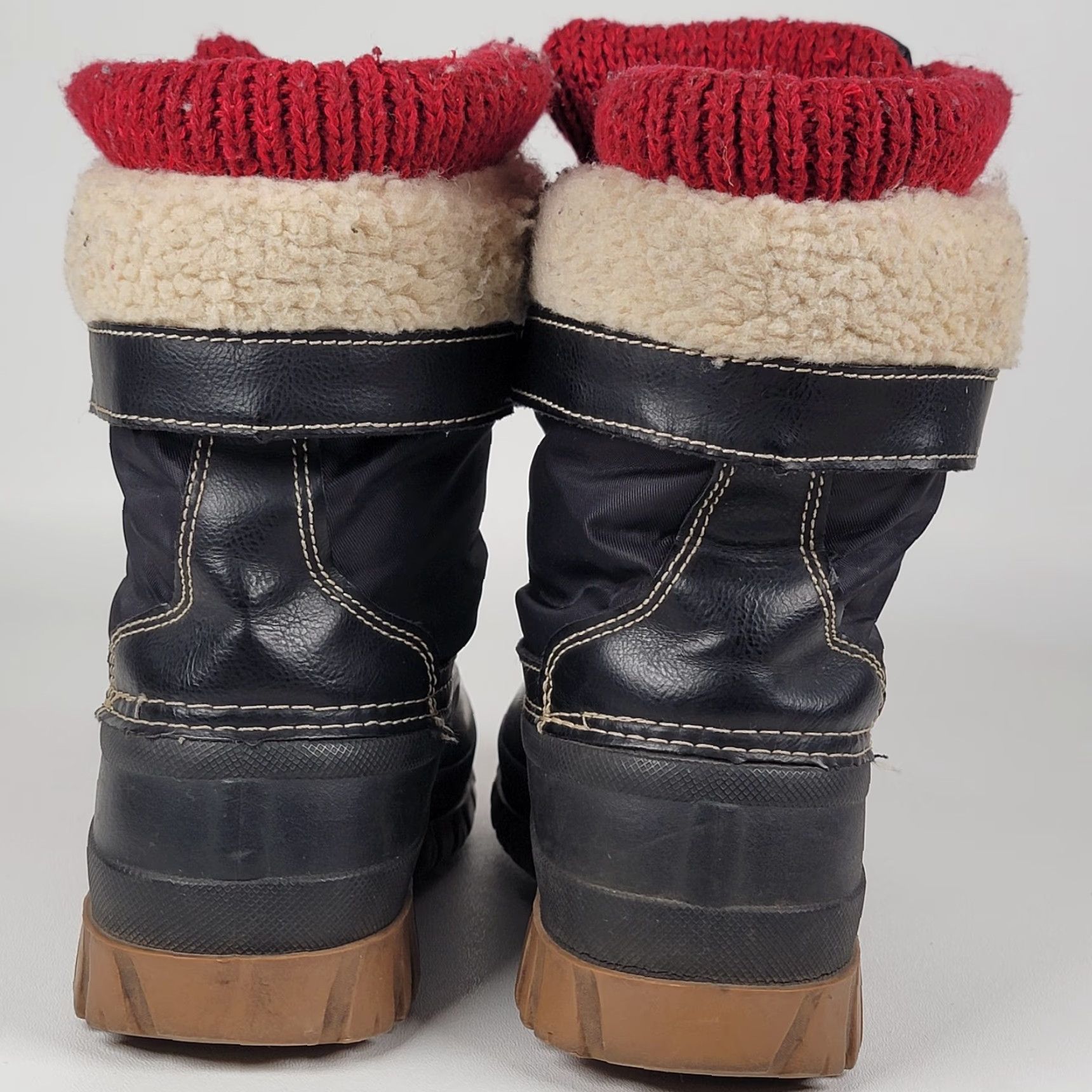 Cougar Storm Cougar Creek Boots Women's Mid-Calf Snow Boot Black Red Lined Cushioned Faux Fur 7M Size US 7 / IT 37 - 7 Thumbnail