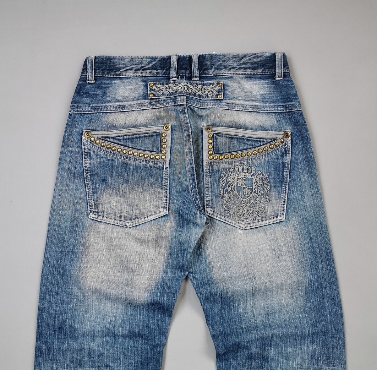 Vintage Vintage Karl Kani Embellish Denim Jeans Size US 34 / EU 50 - 2 Thumbnail