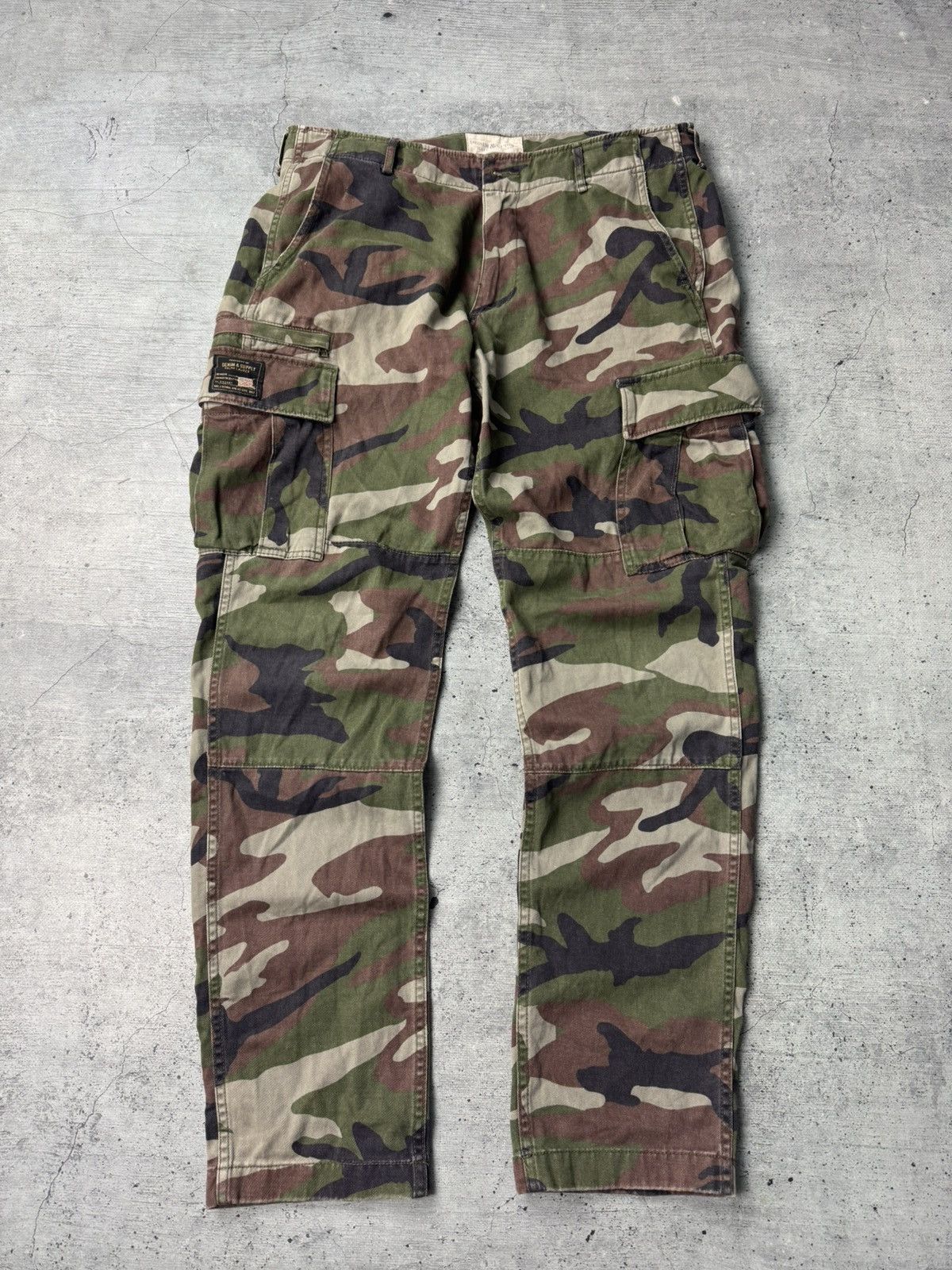 Denim & Supply Ralph Lauren Denim & Supply Ralph Lauren Distresed Military Cargo Pants Size US 33 - 1 Thumbnail