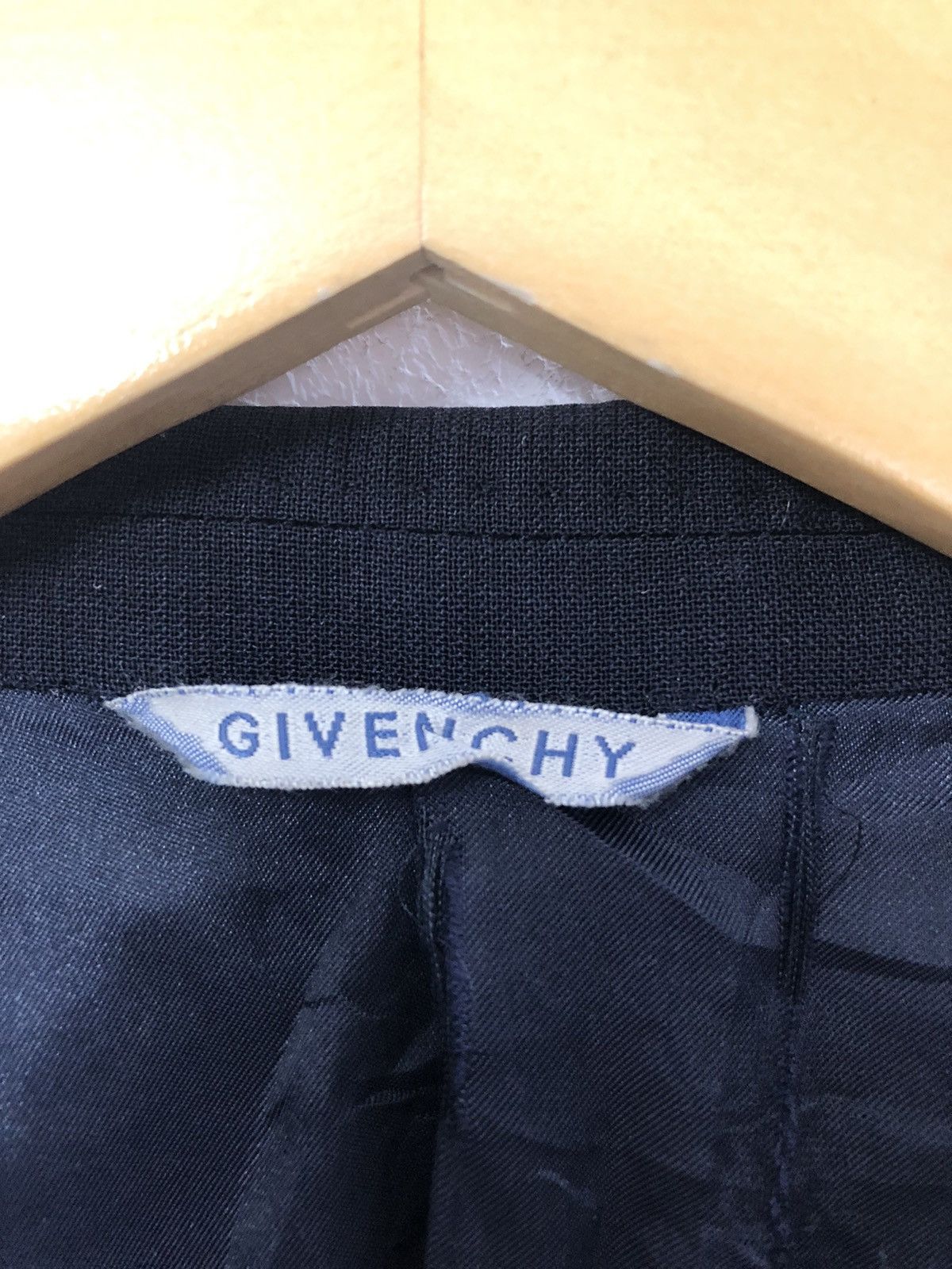 Givenchy Vintage MONSIEUR by GIVENCHY Classic Navy Wool Blazer Size US S / EU 44-46 / 1 - 9 Thumbnail