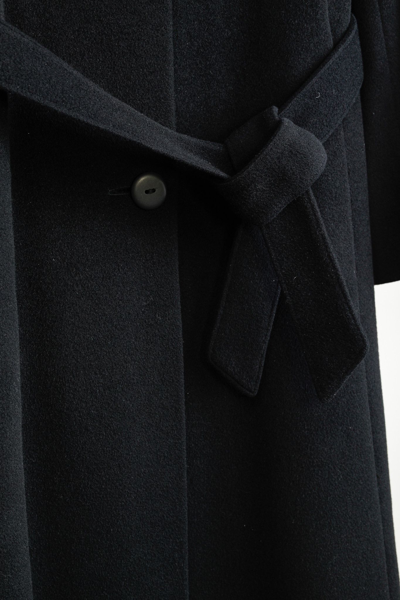Holt Renfrew Holt Renfrew Black Wool Fur-Collar Belted Maxi Coat Size M / US 6-8 / IT 42-44 - 7 Thumbnail