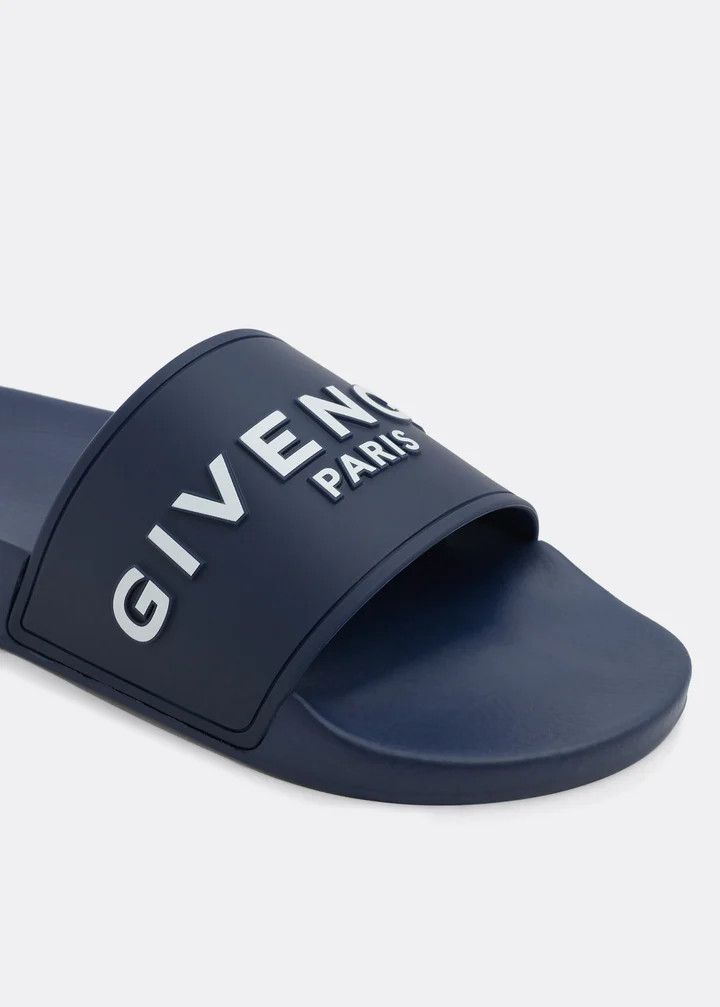 Givenchy o1srvl11e1225 Rubber Slides in Blue Size US 8 / EU 41 - 2 Thumbnail