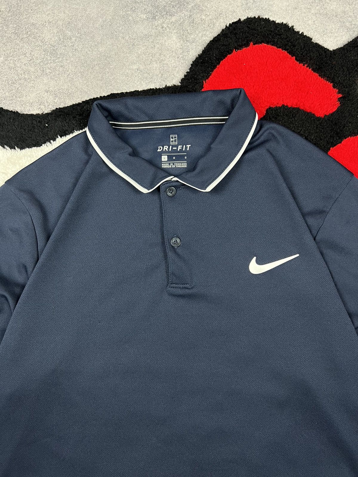 Nike Nike Court Tennis Dri-Fit Polo Blue Y2K Shirt Size US L / EU 52-54 / 3 - 5 Thumbnail