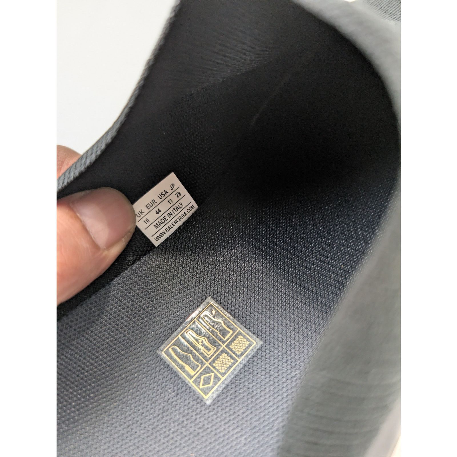 Balenciaga o1rshd1 New Recycled Knit/Sole Speed Mule Slipper in Black Size US 11 / EU 44 - 17 Thumbnail