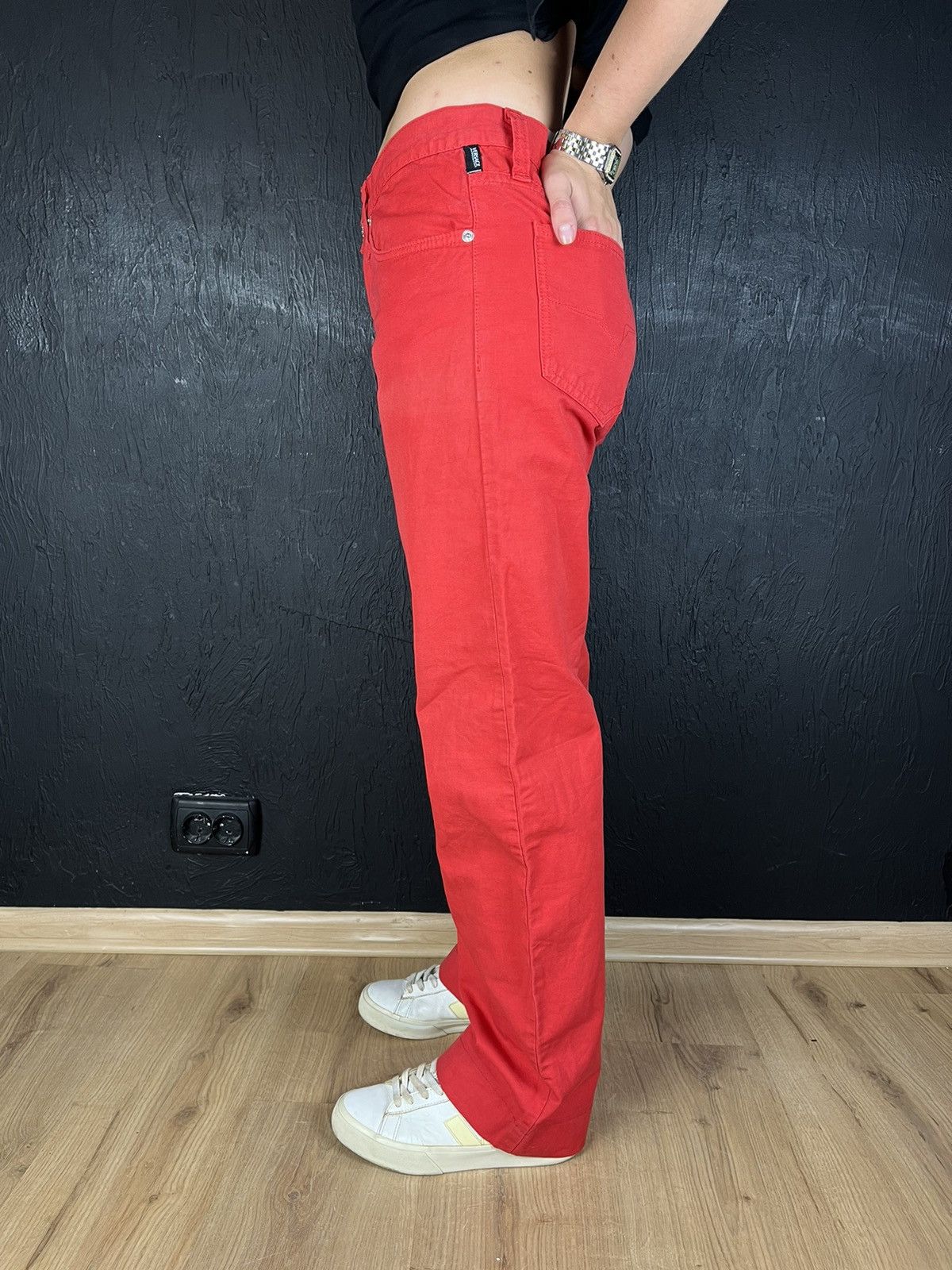 Versace Jeans Couture ❤️Versace Jeans Couture light cotton pants Size 28" / US 6 / IT 42 - 4 Thumbnail