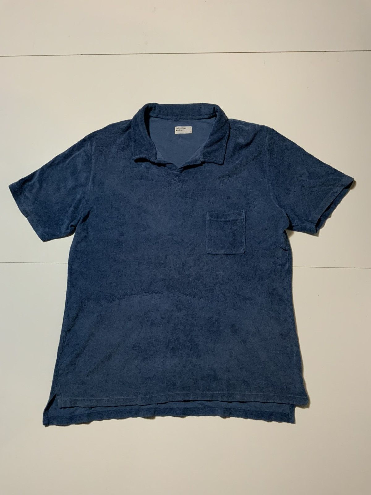 Universal Works $115 Universal Works Terry Fleece Vacation S/S Polo Shirt Size US XL / EU 56 / 4 - 4 Thumbnail