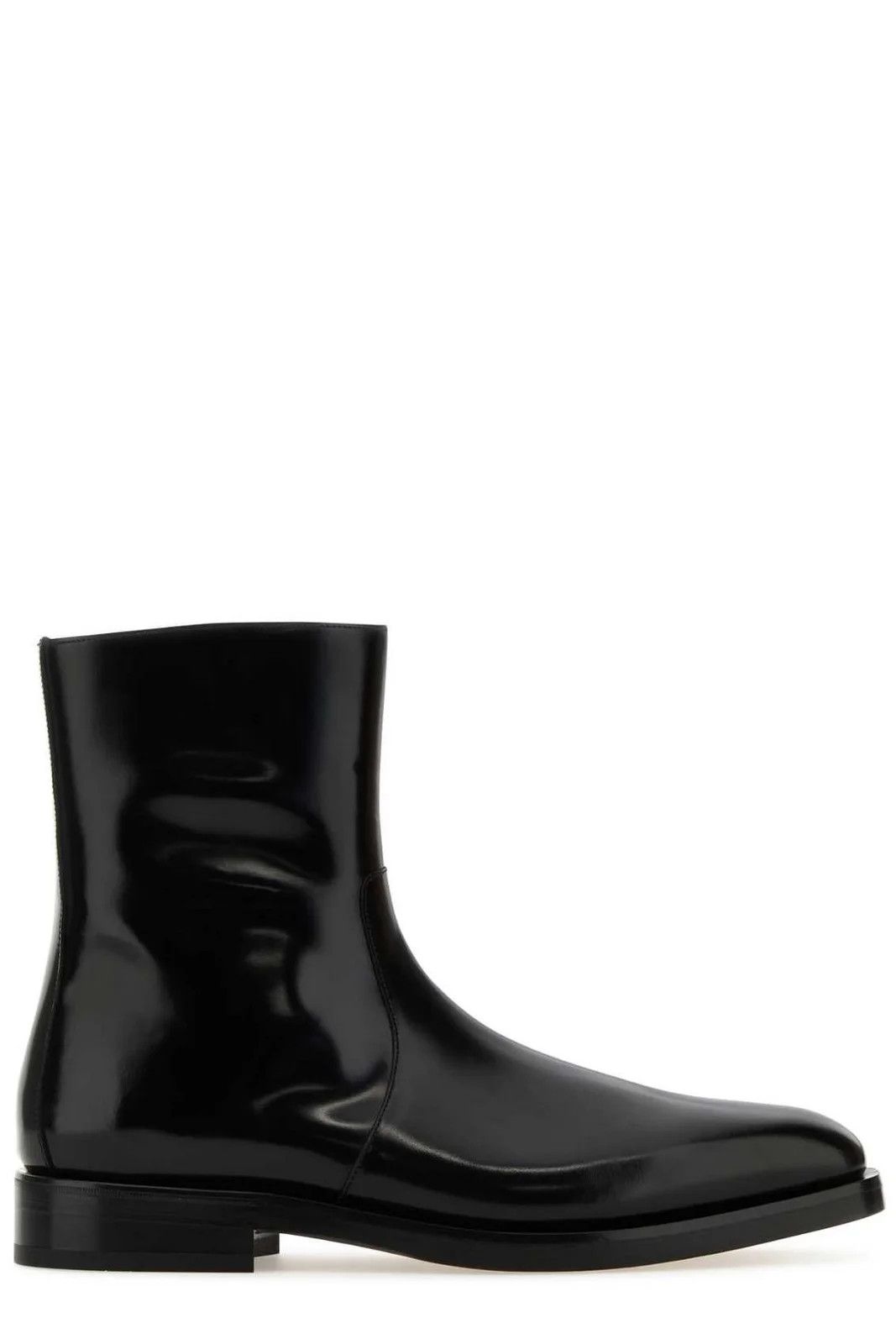 Salvatore Ferragamo o1s1rm0924 Zip Ankle Boot in Black Size US 8 / EU 41 - 1 Thumbnail