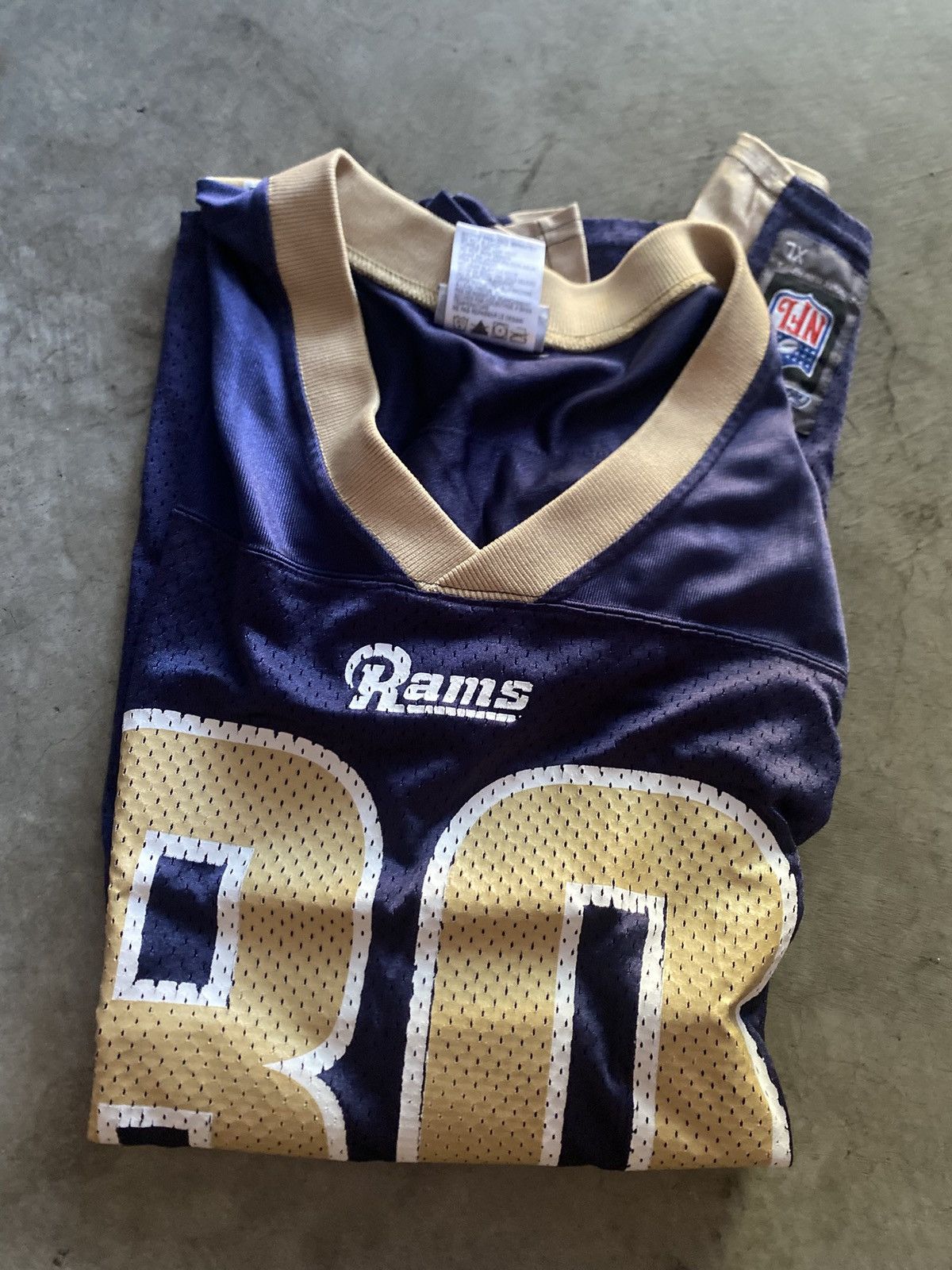 Reebok Vintage NFL St. Louis Rams Isaac Bruce Jersey Size US XL / EU 56 / 4 - 2 Thumbnail