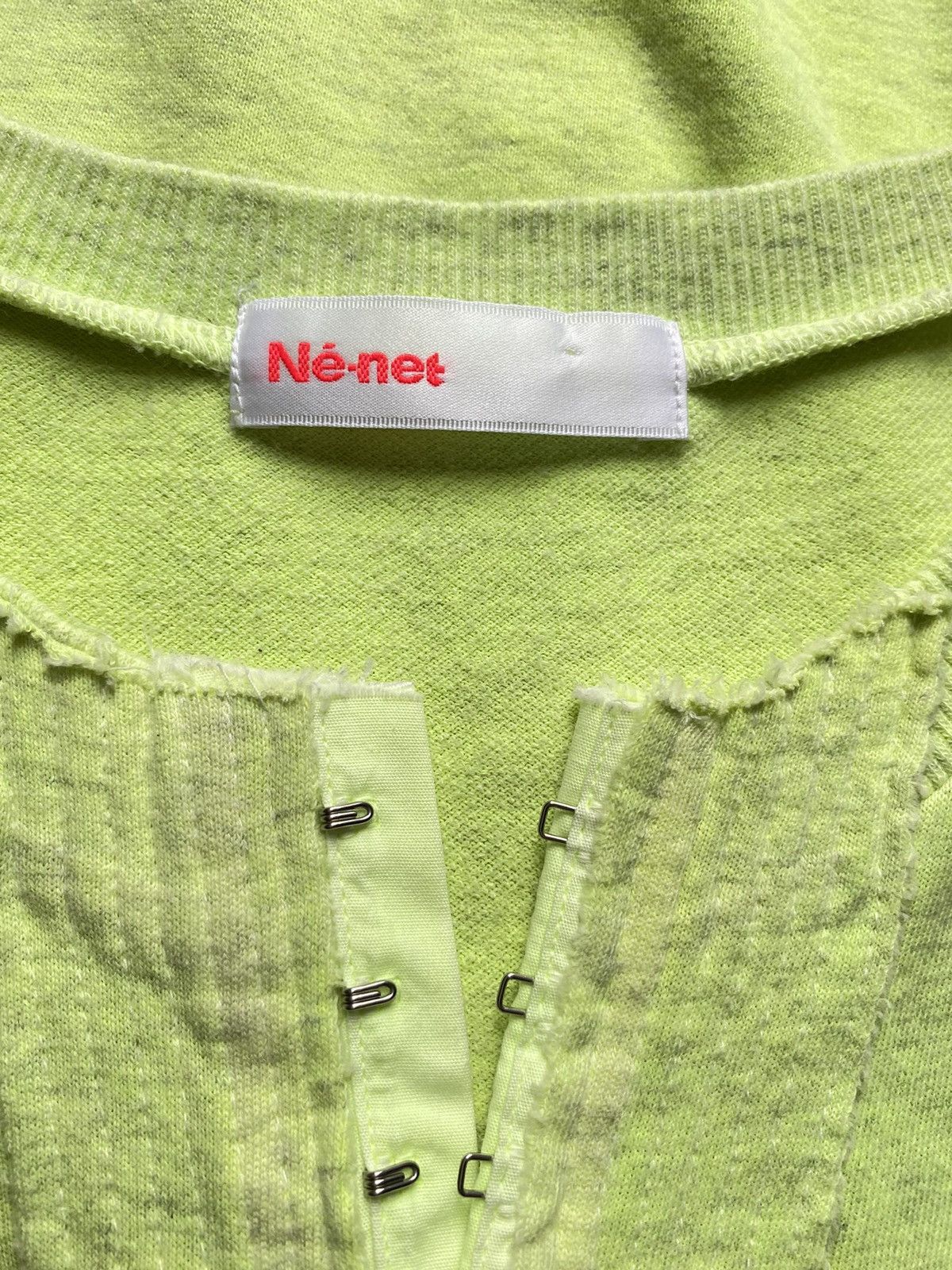 Ne-Net Né-net neon green buttons hook top Size XS / US 0-2 / IT 36-38 - 4 Thumbnail