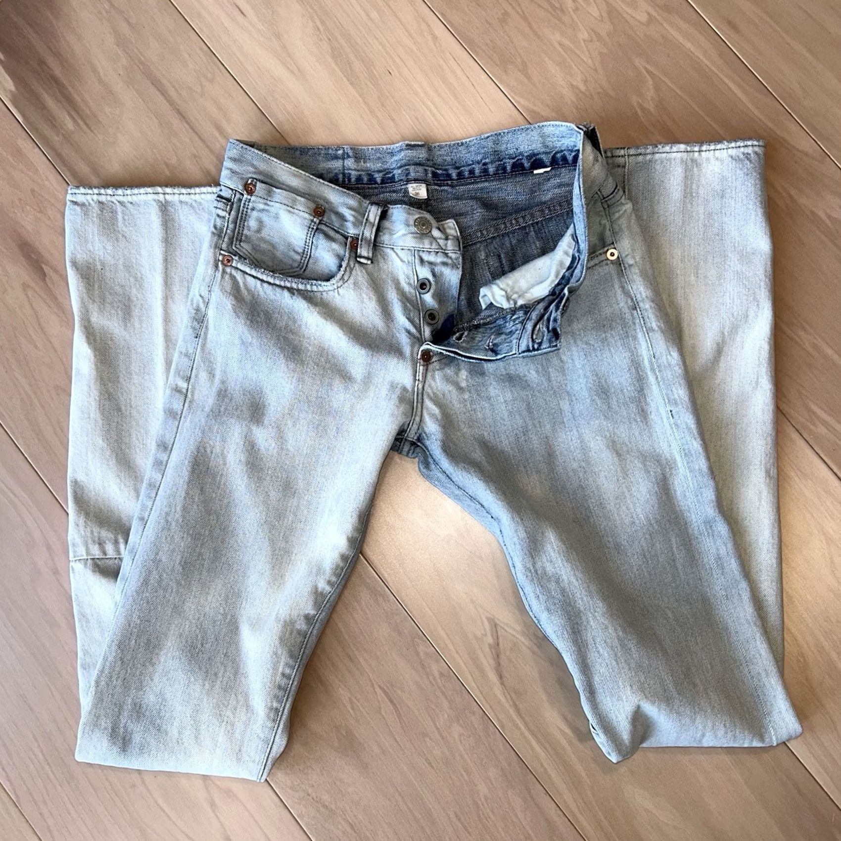Denime RRL Selvedge Light Wash Womens Skinny Fit Jeans - Vintage Size 26" / US 2 / IT 38 - 5 Thumbnail