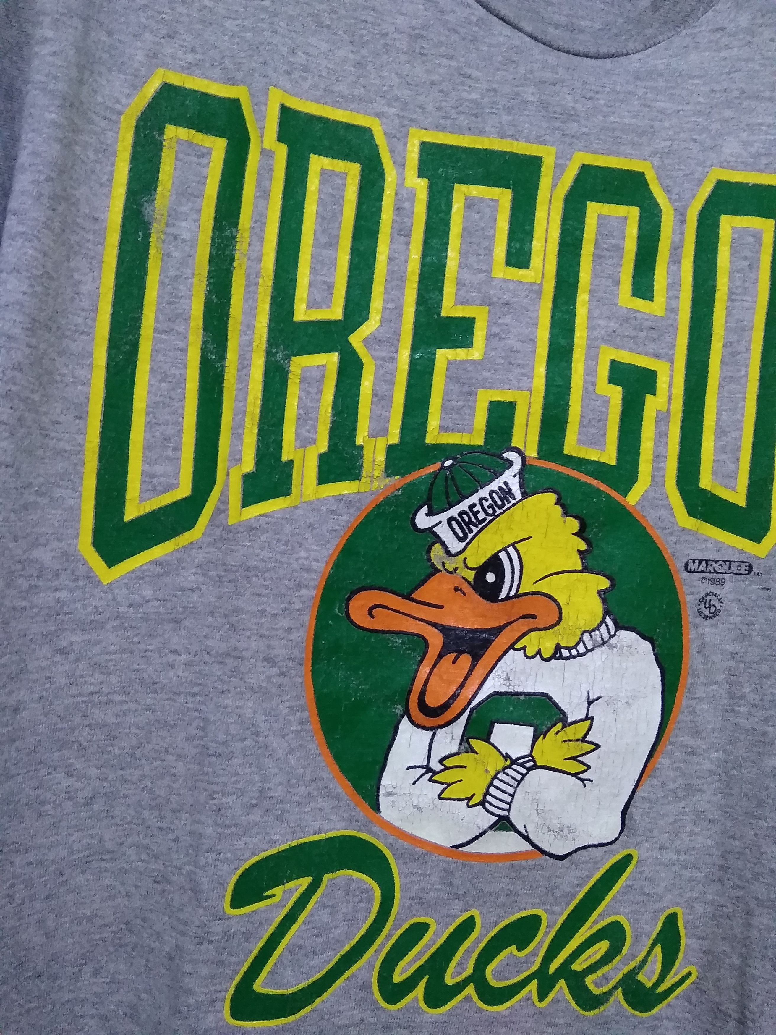 Vintage Rare Vtg 1989 Oregon Ducks The Angry Duck Marquee Size US M / EU 48-50 / 2 - 7 Thumbnail