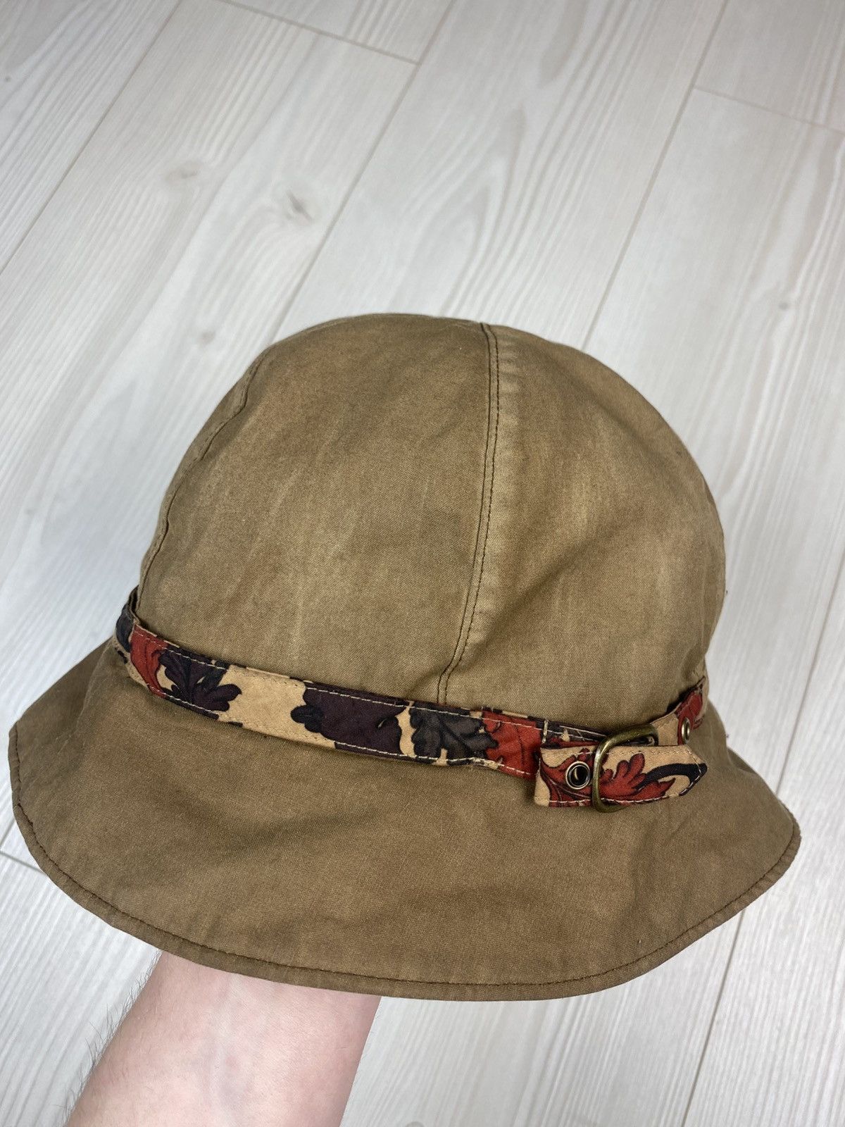 Barbour × Vintage Barbour waxed Panama hat country cottage prints Size ONE SIZE - 1 Thumbnail