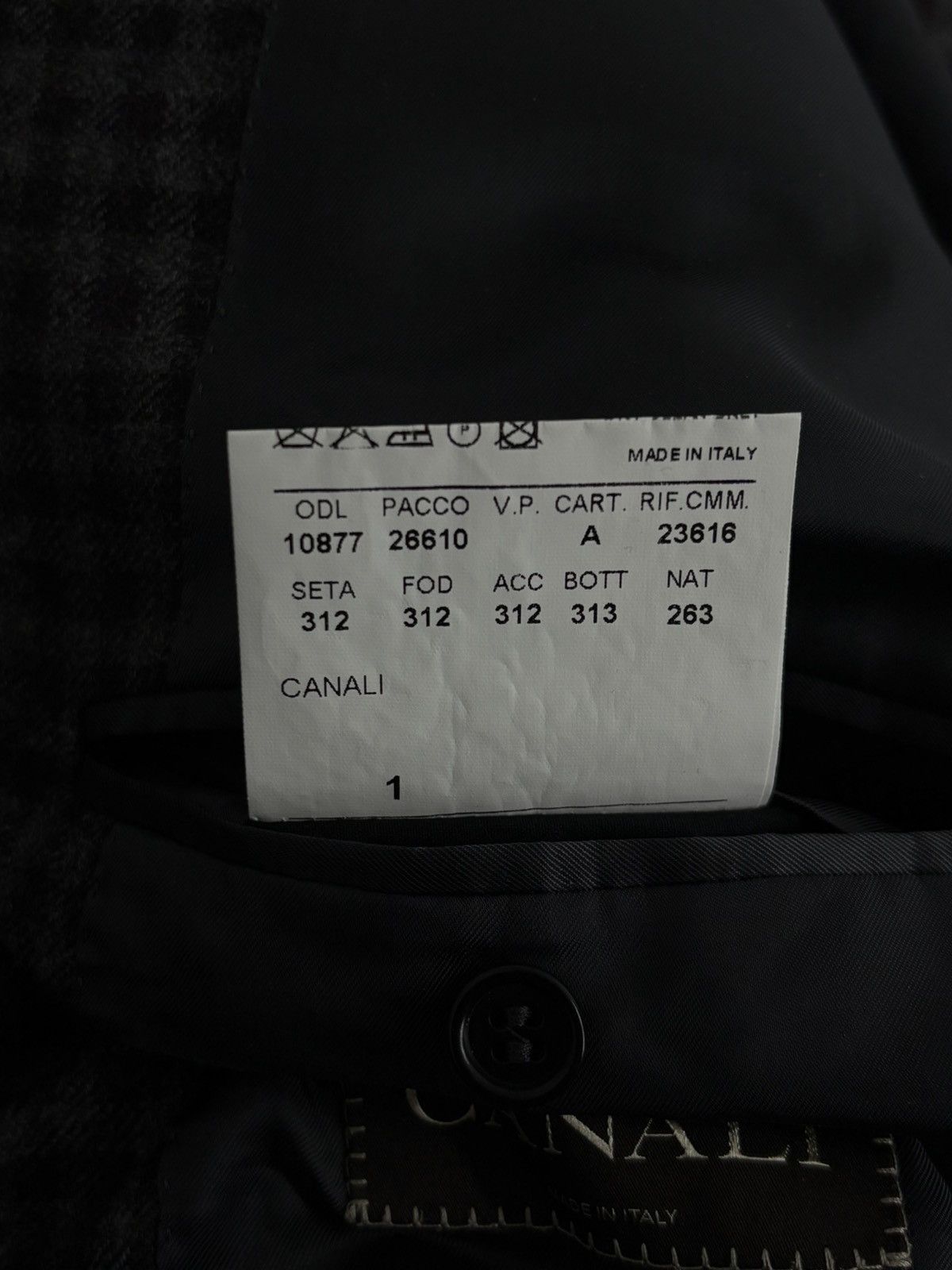 Canali Canali Wool Checkered 2 Button Blazer Jacket Size 54R - 23 Thumbnail