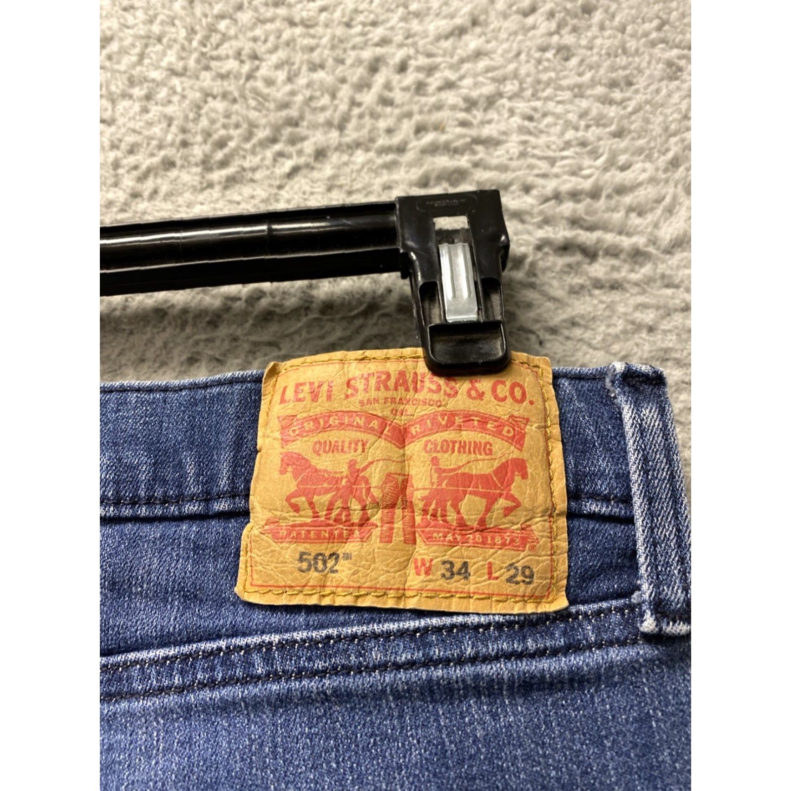 Levi's Levis 502 Men's Blue Jeans 34x29 STRETCH /0512 Size US 34 / EU 50 - 7 Thumbnail