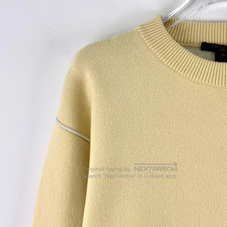 Louis Vuitton Louis Vuitton 22 Light Yellow Wool Crew Neck Long Sleeve K Size US XS / EU 42 / 0 - 3 Thumbnail