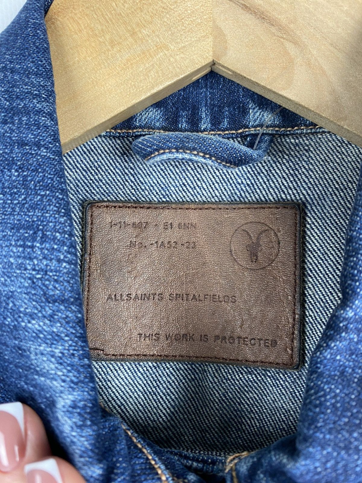 Allsaints × Japanese Brand Allsaints WMNS Easy Trucker ladies selvedge denim jacket Size M / US 6-8 / IT 42-44 - 10 Thumbnail