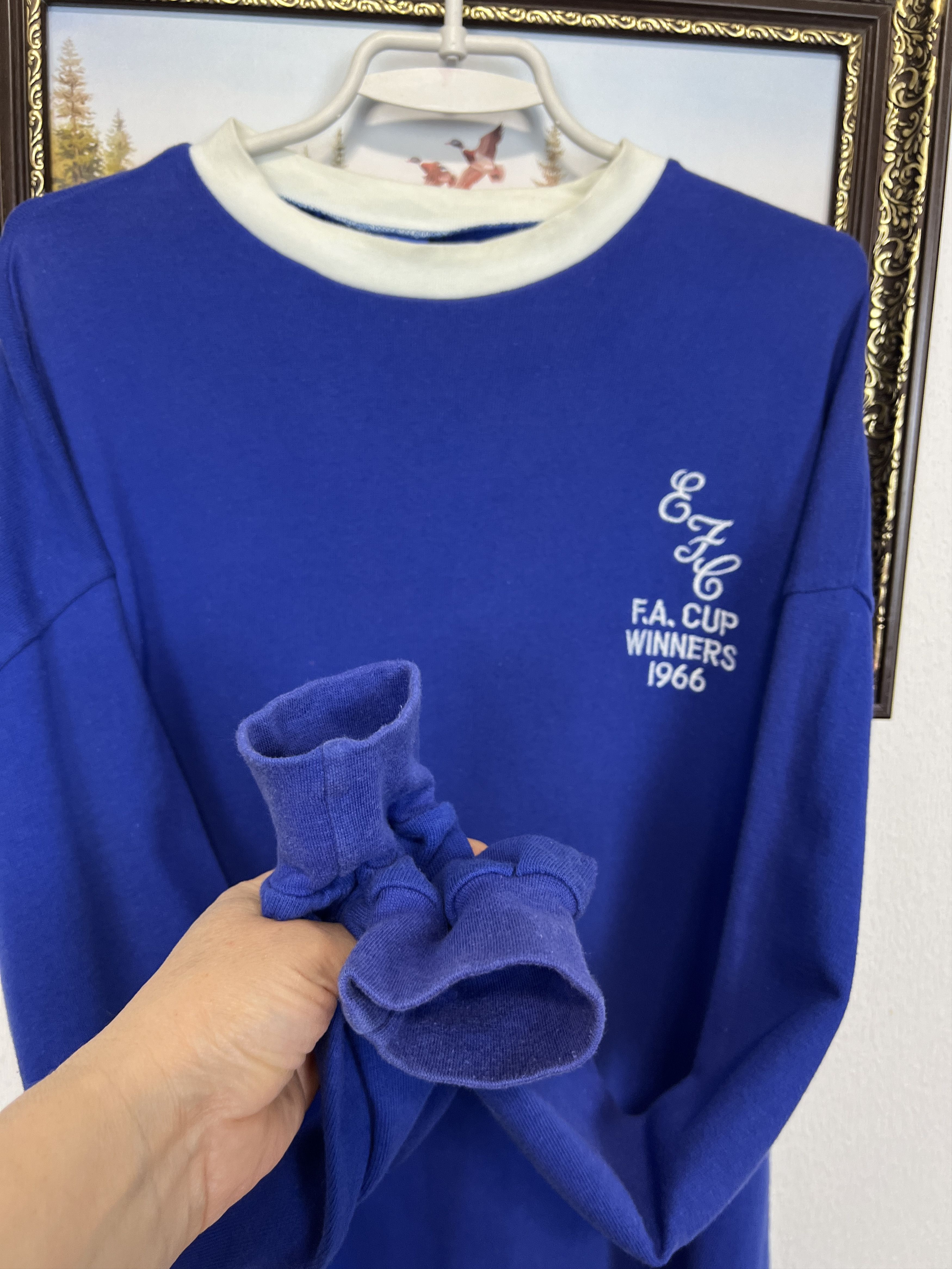 Toffs Everton Football Shirt F.A.Cup Winners Long Sleeve Jersey Size US XL / EU 56 / 4 - 4 Thumbnail
