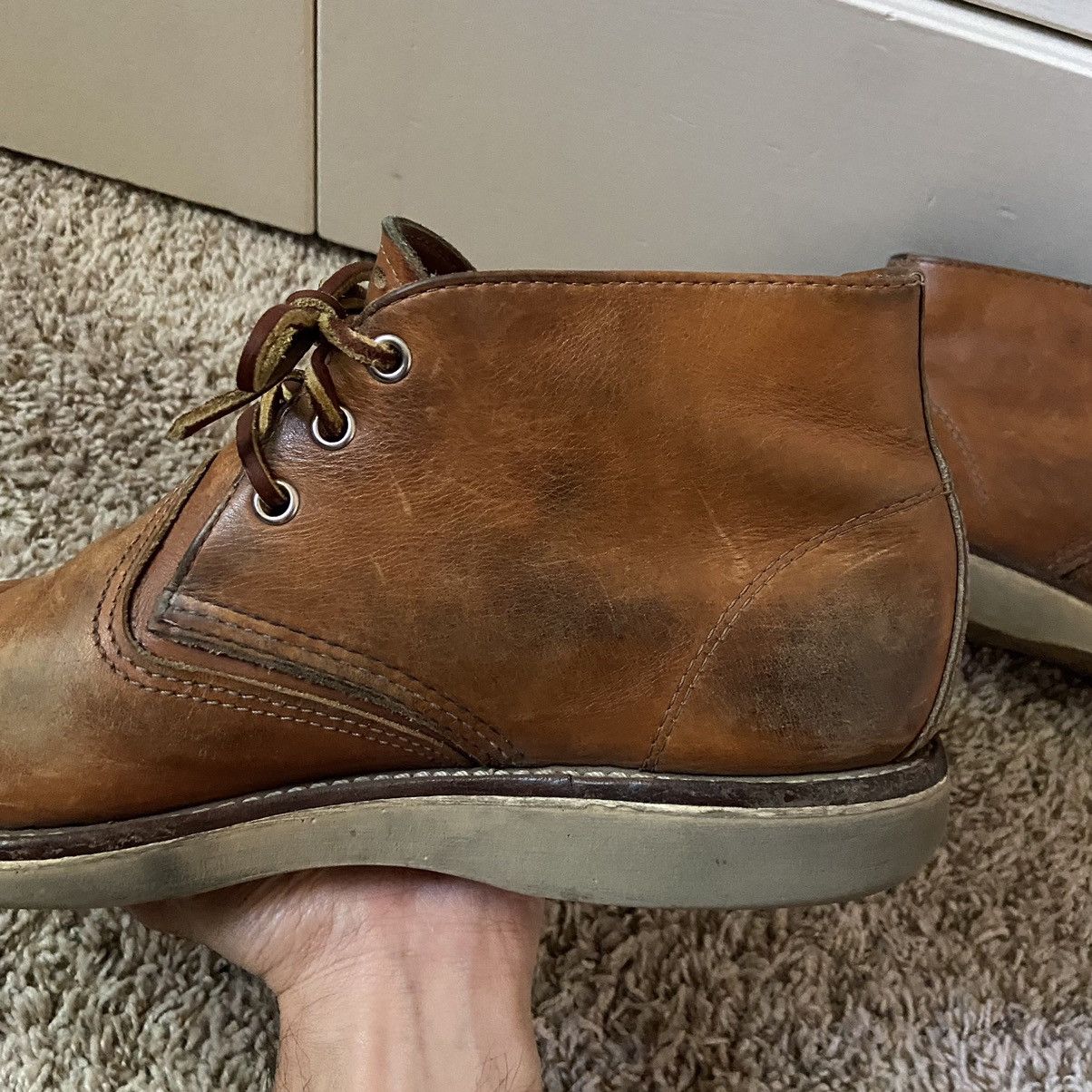 Red Wing Red Wing Style 3140 Heritage Work Chukka Brown Leather Boots Size US 9 / EU 42 - 6 Thumbnail
