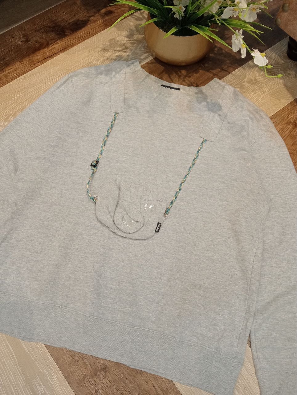 Issey Miyake ISSEY MIYAKE NE-NET CAMERA SWEATSHIRT - SIZE 3 GREY Size US L / EU 52-54 / 3 - 4 Thumbnail