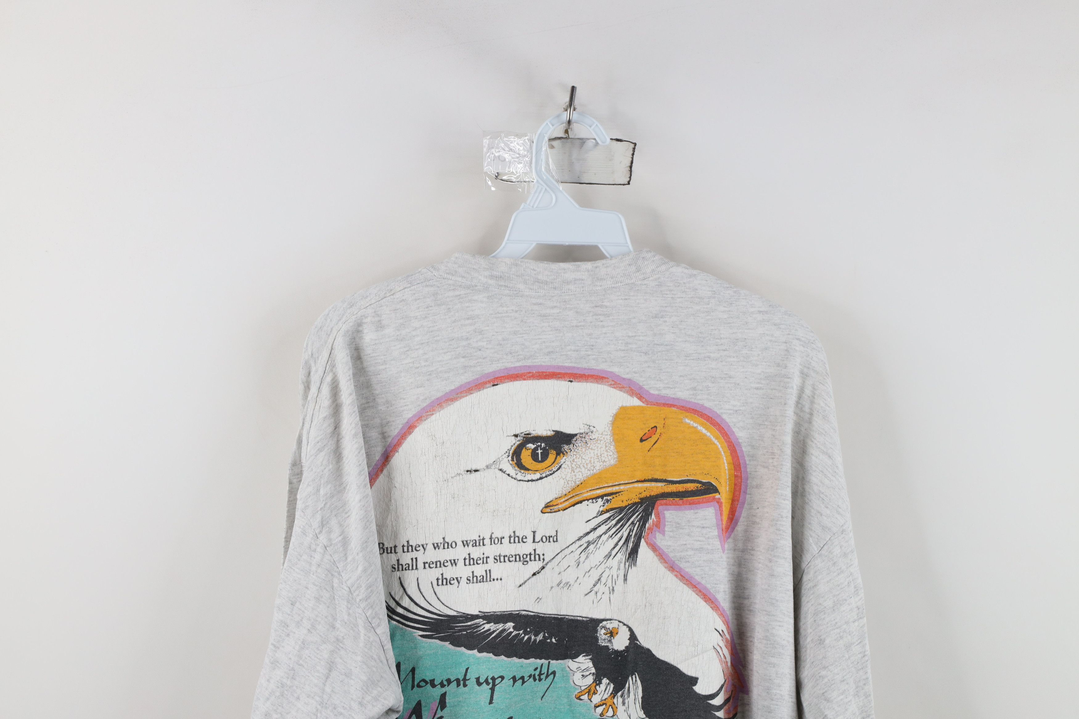 Vintage Vintage 90s Isaiah 40:31 Lord Eagle Long Sleeve T-Shirt USA Size US XXL / EU 58 / 5 - 14 Thumbnail