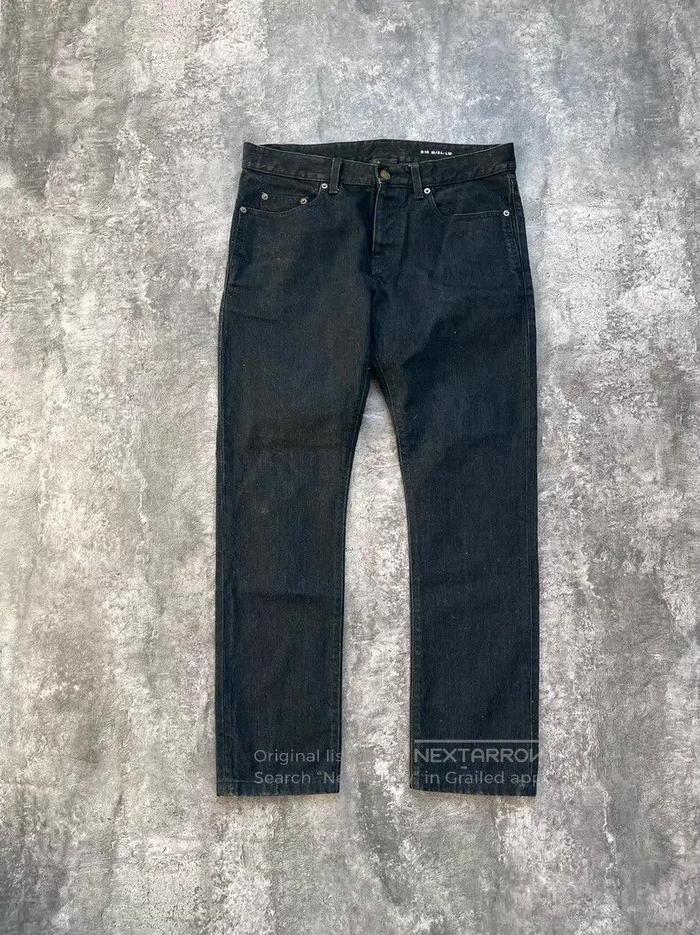Saint Laurent Paris Saint Laurent Paris Washed black gray straight-leg denim j Size US 31 - 1 Thumbnail