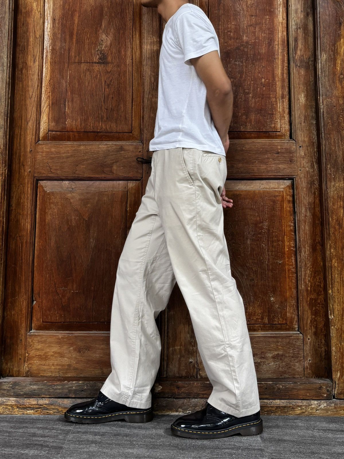 Yohji Yamamoto Buckleback Straight Trousers Size US 32 / EU 48 - 12 Thumbnail