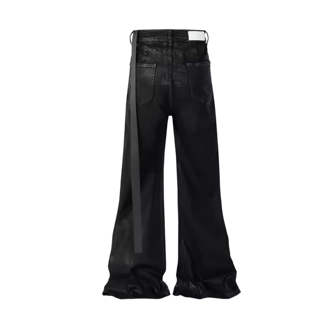 Denime × Leather Streetwear Black Wax Leather Strecth Jeans Size US 31 - 9 Thumbnail