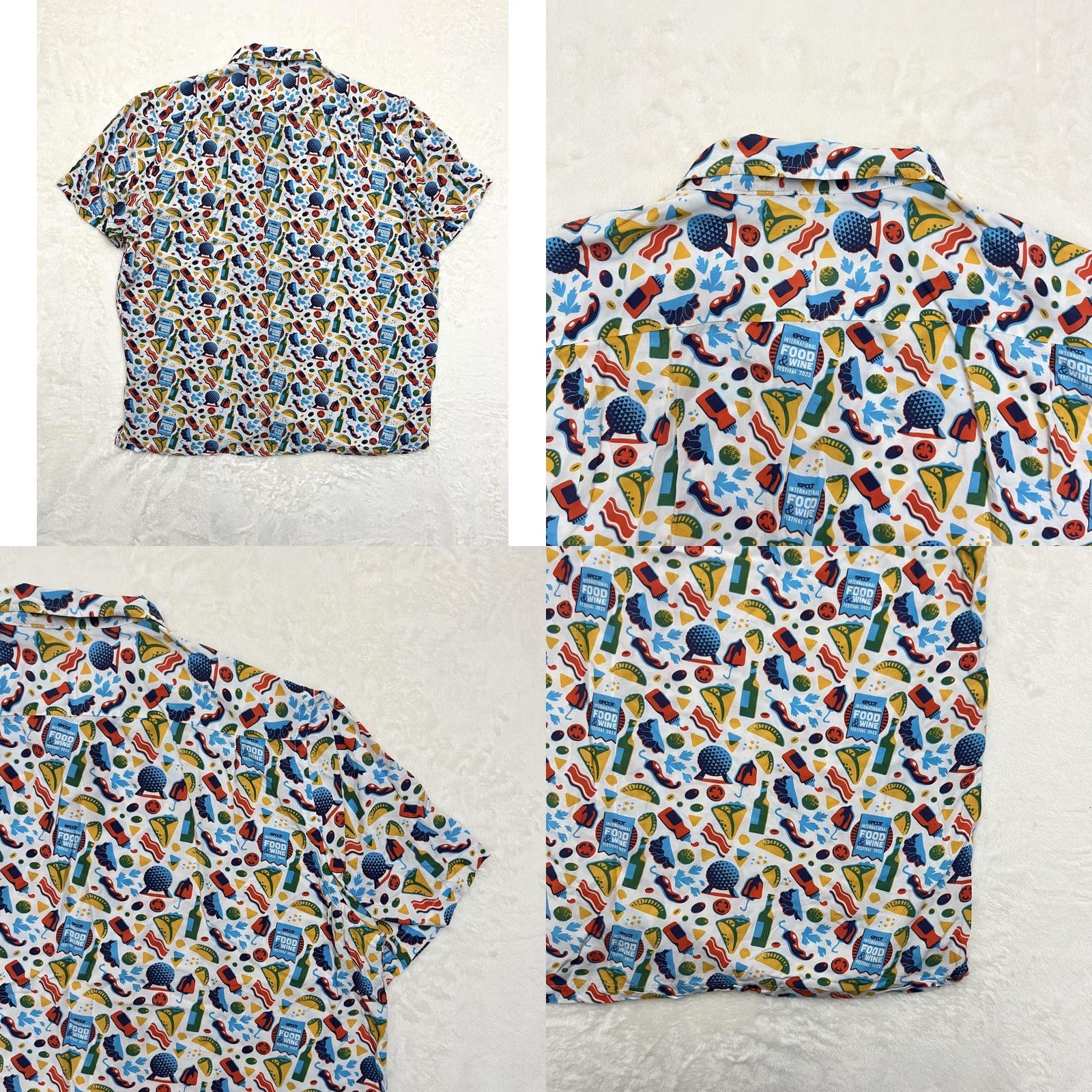 Reyn Spooner Disney Reyn Spooner Shirt Mens 2XL Epcot Food Wine Festival 2023 Button Up Size US XXL / EU 58 / 5 - 8 Thumbnail