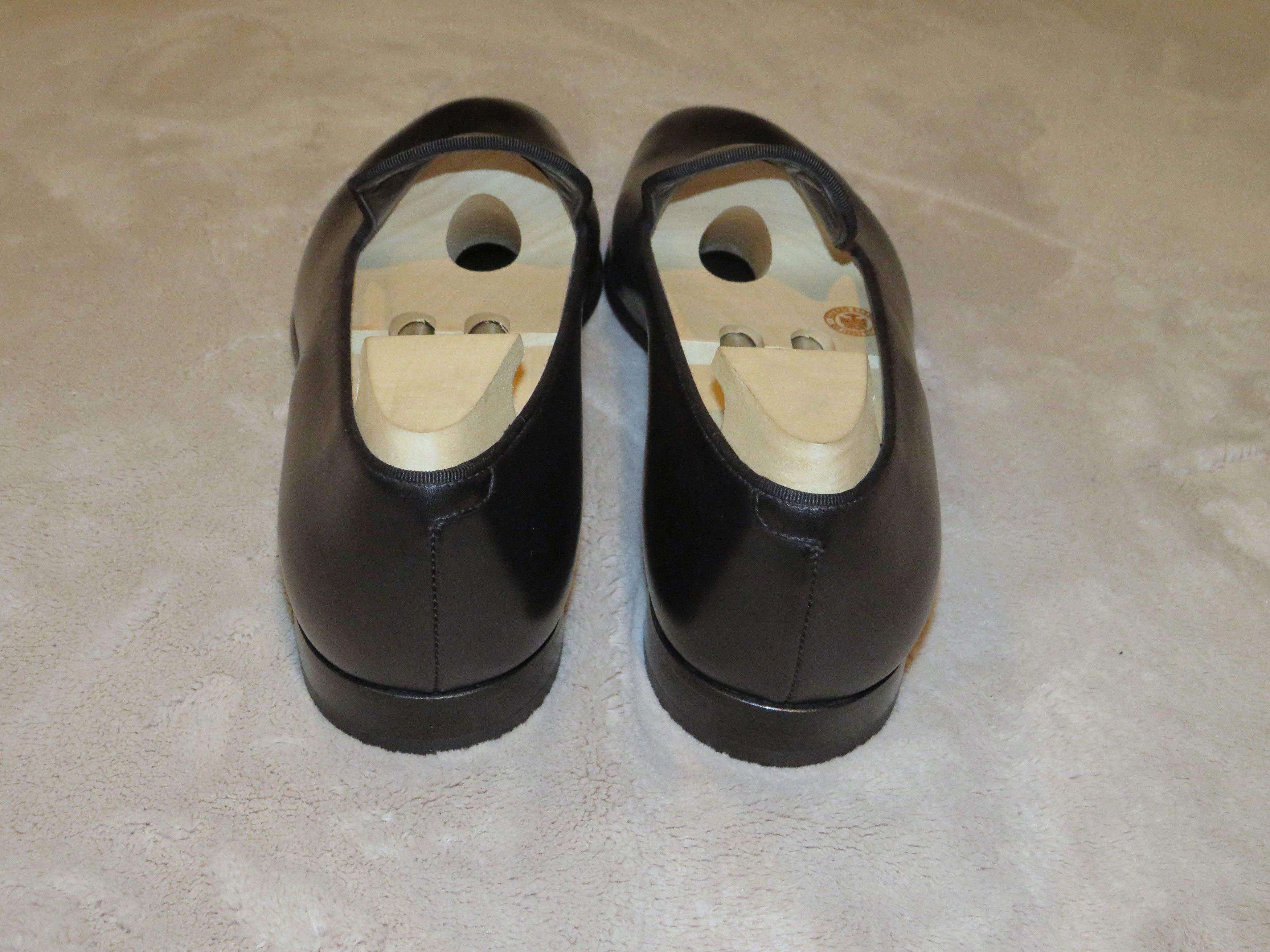 J.M. Weston 911 Black Calf Leather One Piece Formal Loafer 9.5 NWOB Size US 9.5 / EU 42-43 - 7 Thumbnail