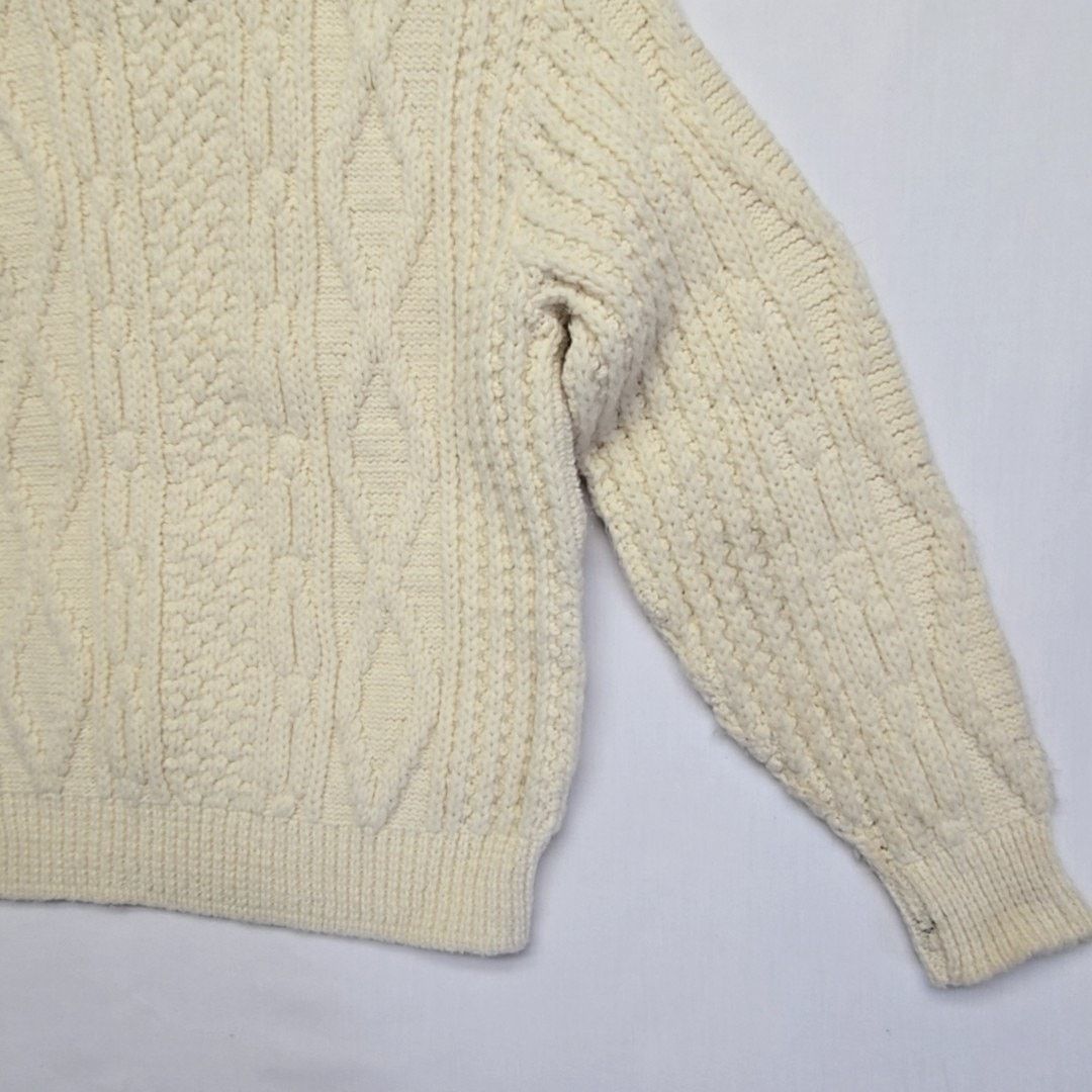 Sears Vintage Sears Sweater Cable Knit Wool 70s Mock Neck Small Size US S / EU 44-46 / 1 - 10 Thumbnail