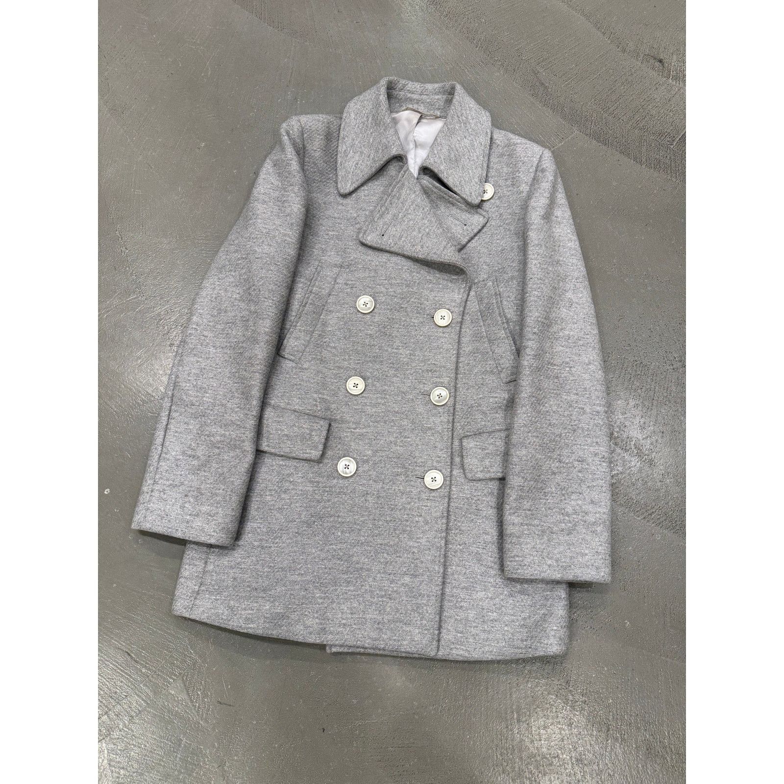 Maison Margiela S/S 2004 Maison Margiela Grey peacoat women Size L / US 10 / IT 46 - 2 Thumbnail