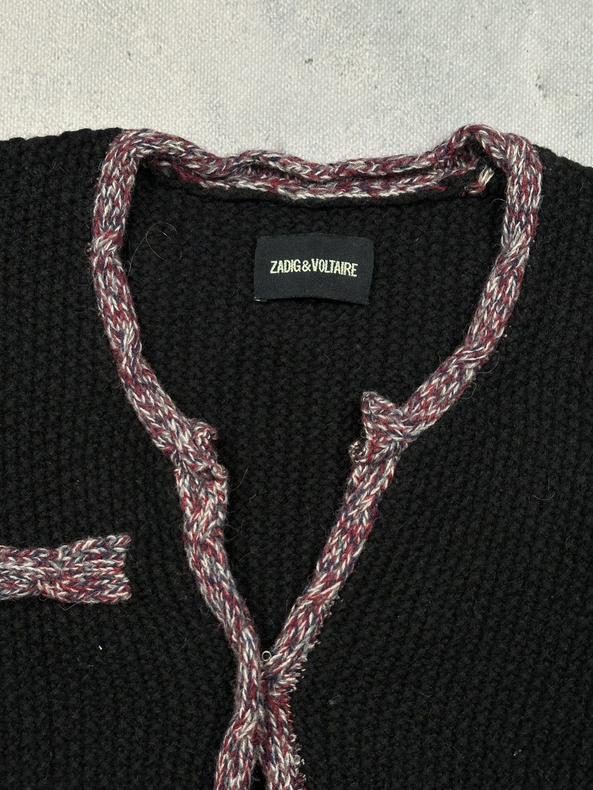Zadig & Voltaire Zadig & Voltaire Vintage Lux Alpaca Wool Tweed Trim Cardigan Size S / US 4 / IT 40 - 9 Thumbnail