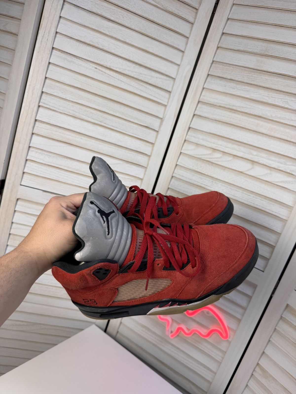 Jordan Brand Nike Air Jordan 5 Retro “Raging Bull” – Size 12 US (EU 46) Size US 12 / EU 45 - 5 Thumbnail