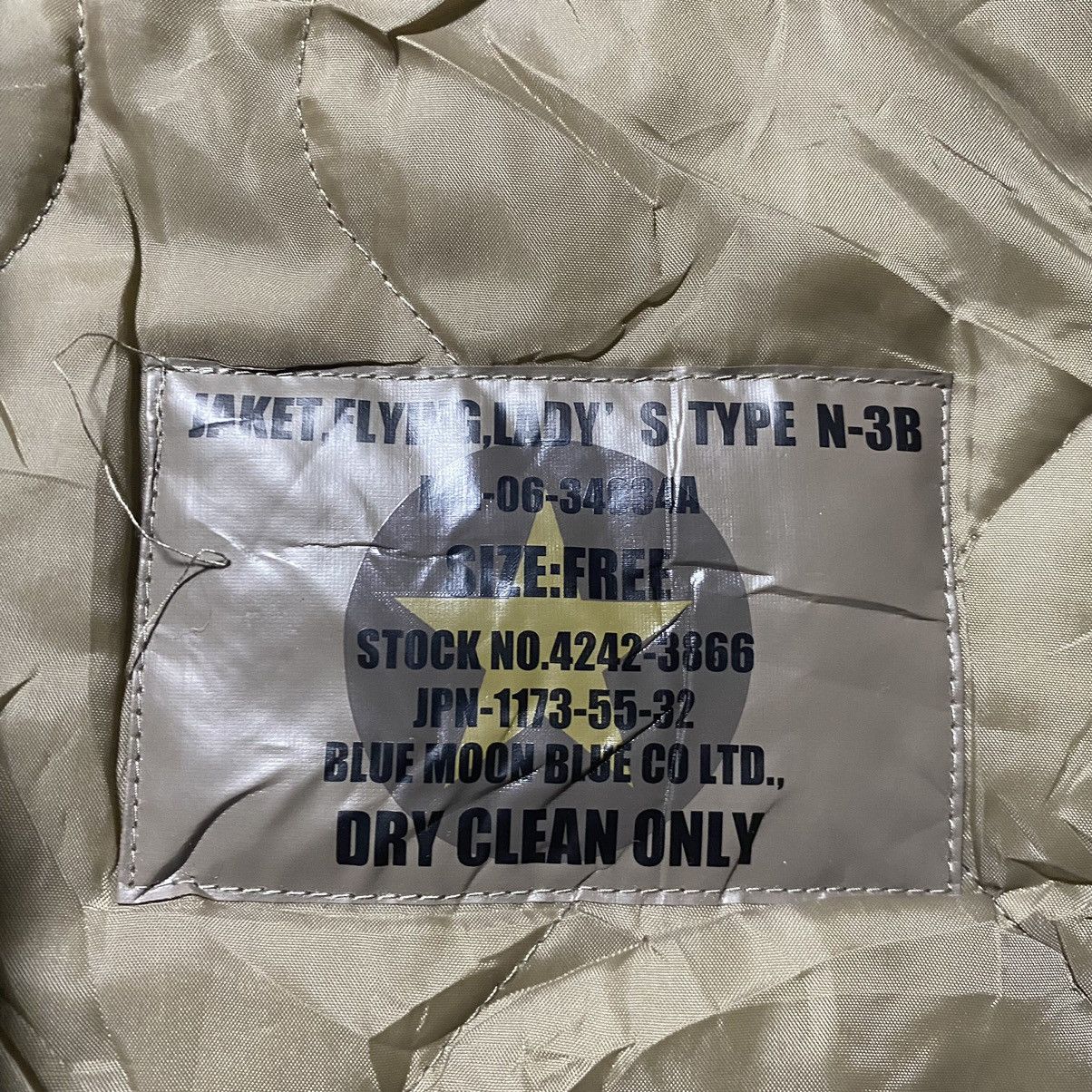 Japanese Brand Blue Moon Blue Military N3B Hunting Coat Fur Size US M / EU 48-50 / 2 - 7 Thumbnail