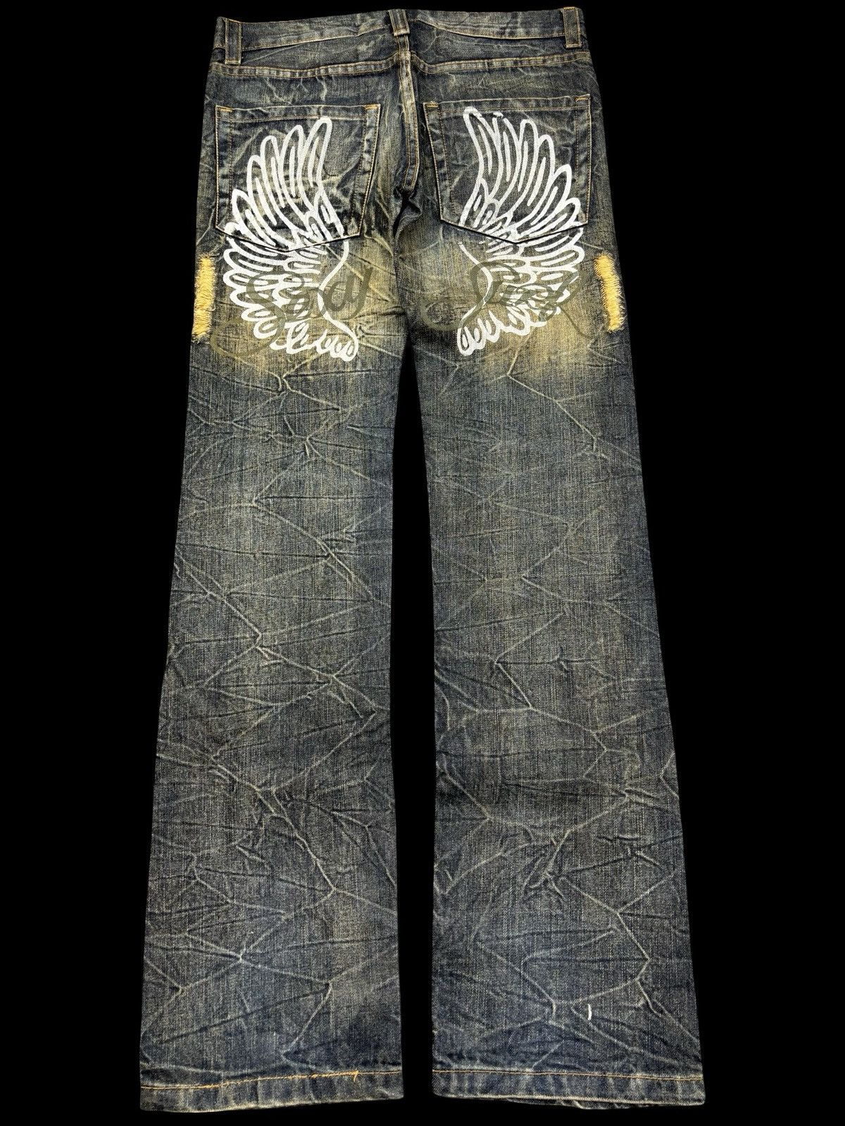 Seditionaries KUI Flare Rusty Mudwash Distressed Denim F869 Size US 32 / EU 48 - 1 Thumbnail