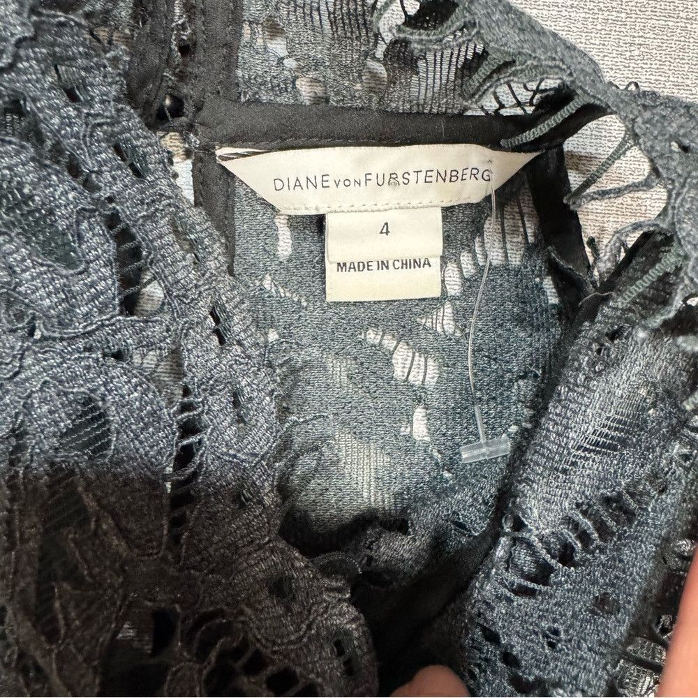 Diane von Furstenberg New Diane Von Furstenberg Jemmie Lace Grey Romper Size 4 Size 27" / US 4 / IT 40 - 6 Thumbnail