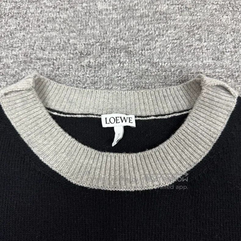 Loewe Loewe Embroidered Logo Color-Blocked Wool Knit Turtleneck Size L / US 10 / IT 46 - 6 Thumbnail