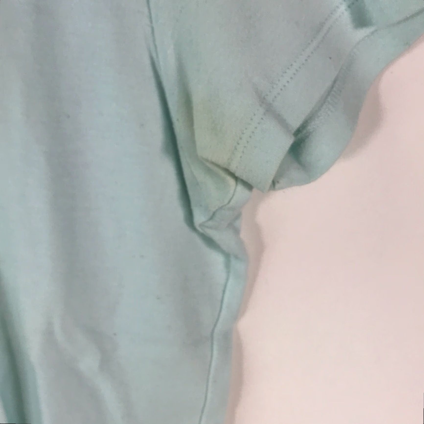 Ann Taylor VINTAGE? No. Ann Taylor Shirt Womens Short Sleeve Pullover Sky Blue T Shirt Top M Blue 100% Cotton Casual Classic 21 in 19 in Mens? Wait. Size M / US 6-8 / IT 42-44 - 3 Thumbnail