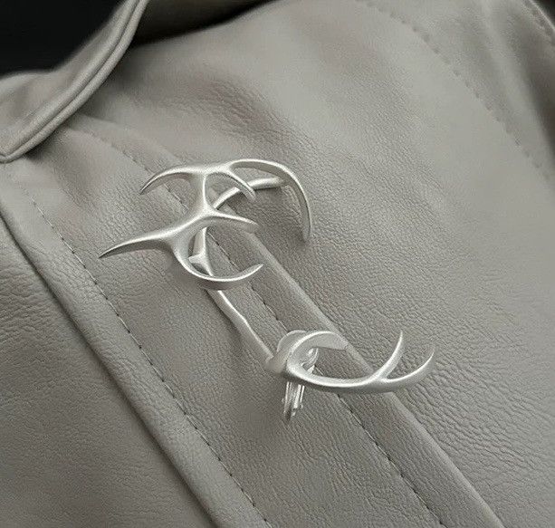 Japanese Brand × Jewelry Retro gothic punk cosplay matte elf ears cuff earrings Size ONE SIZE - 3 Thumbnail
